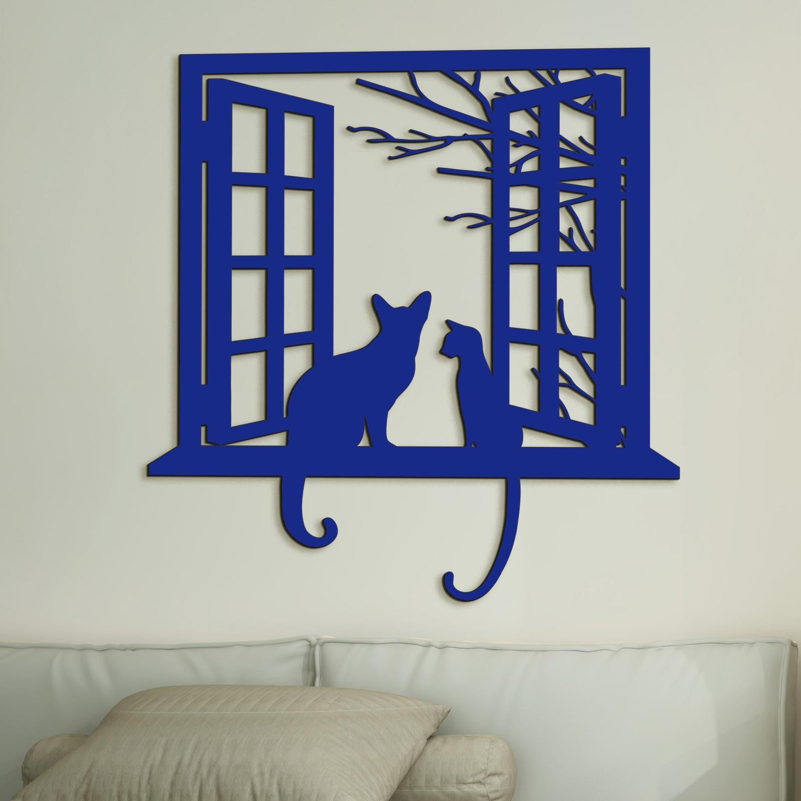 Drevena dekoracia macky-DREVTEX