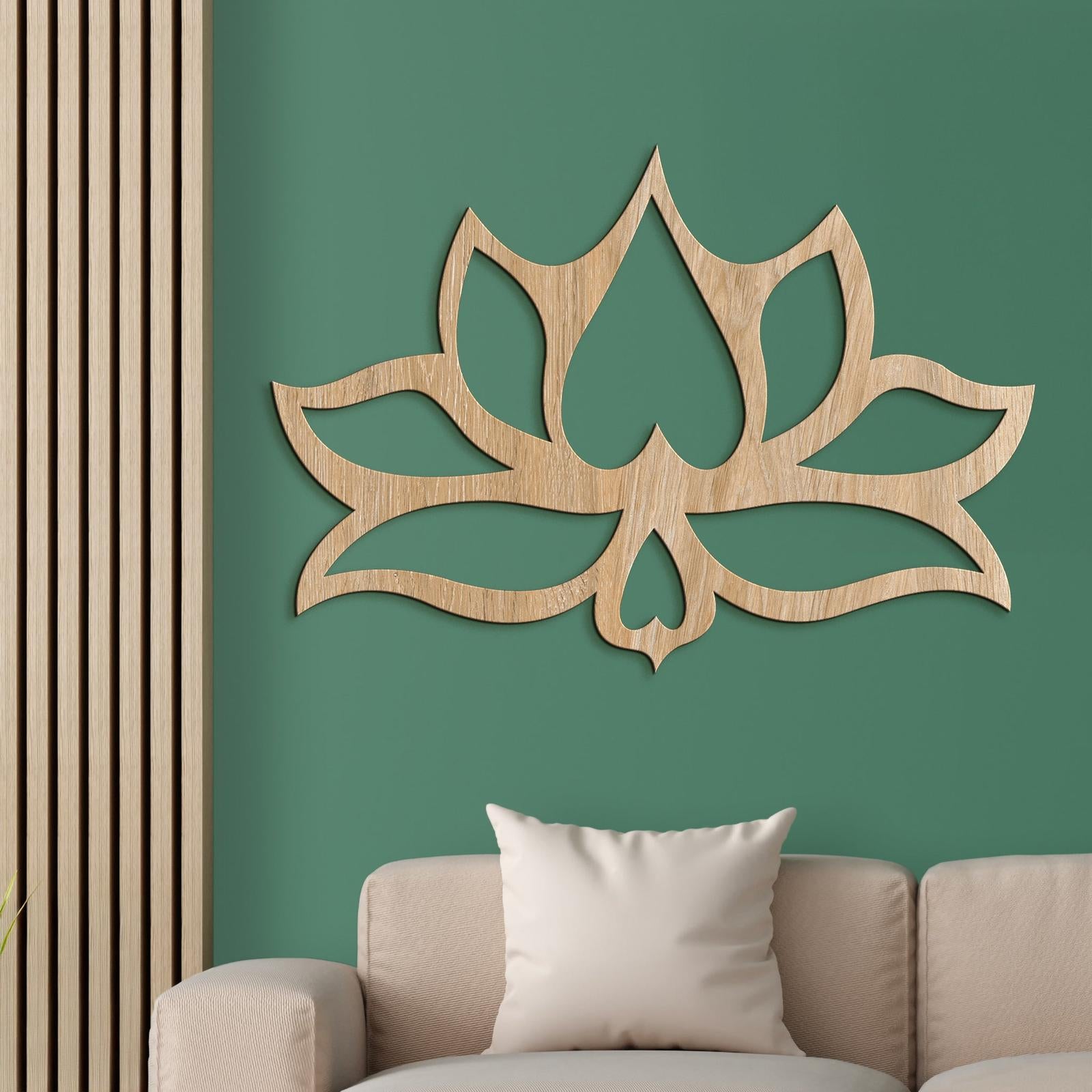 Drevený obraz na stenu Kvet LOTOS-DREVTEX