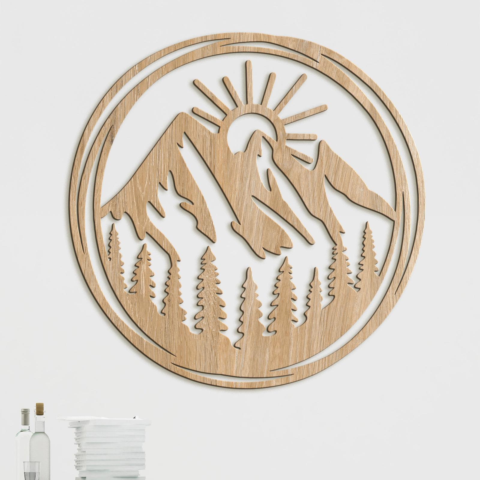 Dreveny obraz Vychadzajuce slnko-DREVTEX