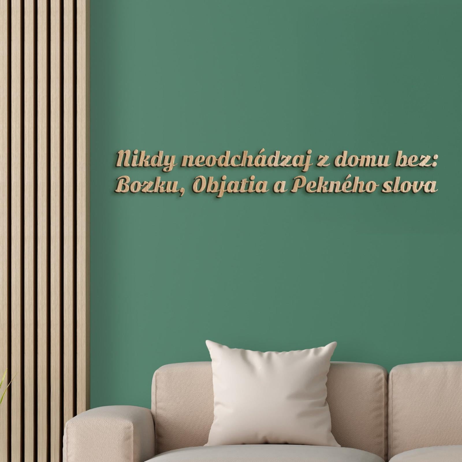 Drevený nápis pravidlá rodiny-DREVTEX