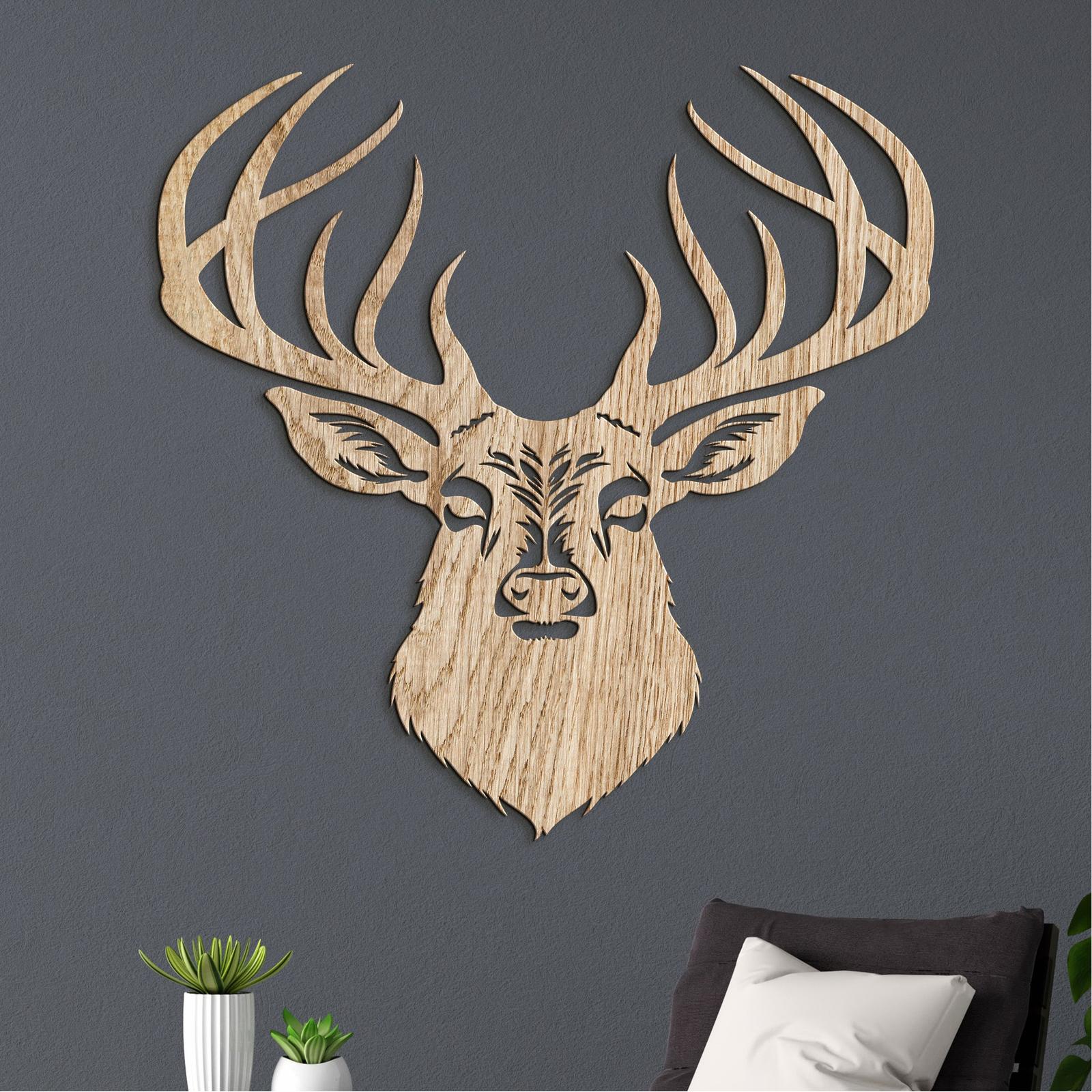 Drevený obraz Jeleň-DREVTEX