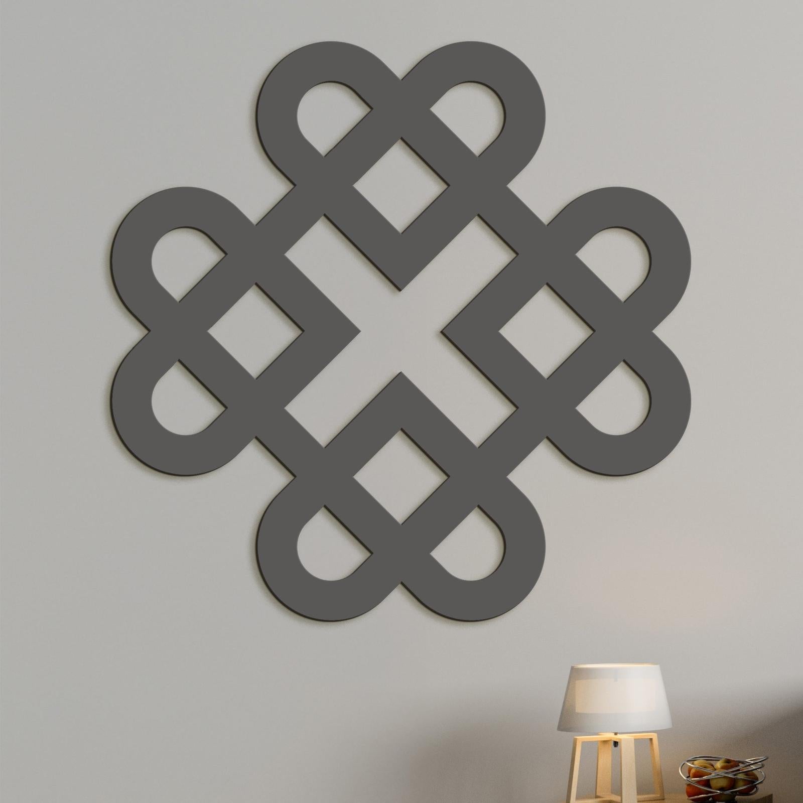 Drevená dekorácia Srdcia z keltského uzla-DREVTEX