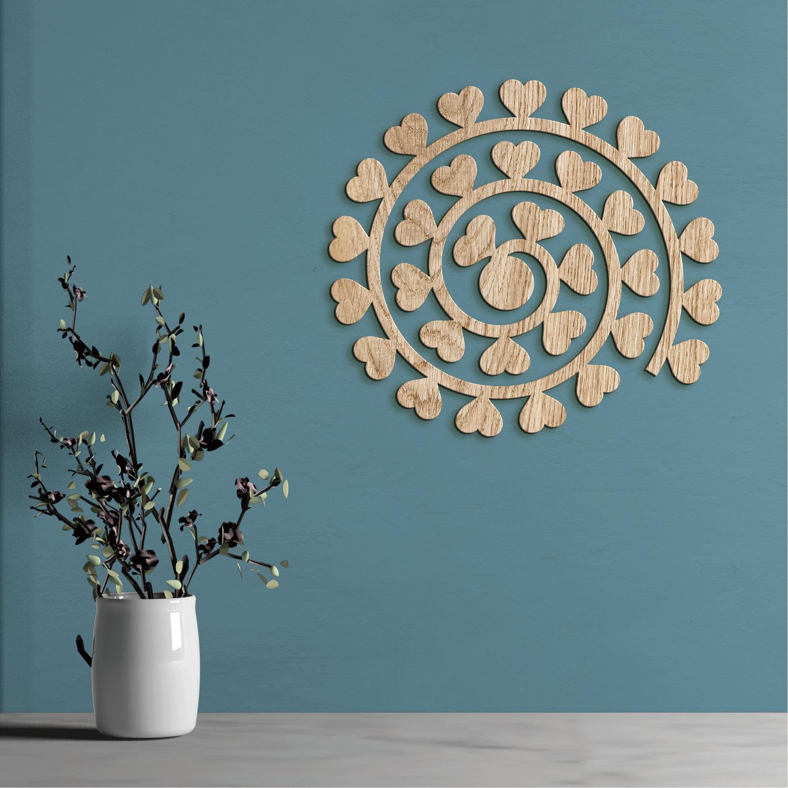 Obraz na stenu Spirala zo srdc-DREVTEX