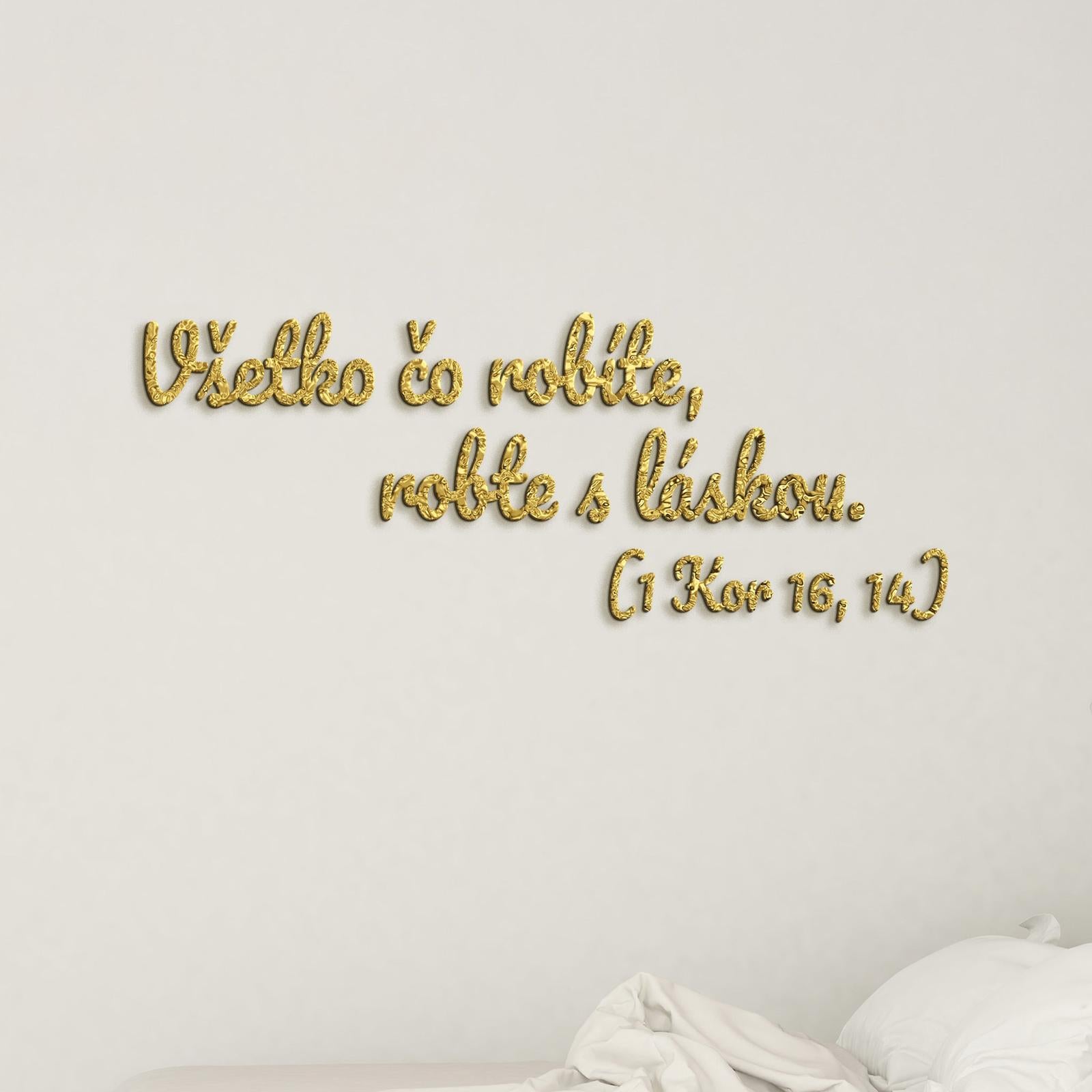 Drevený citát Všetko čo robíte, robte s láskou-DREVTEX