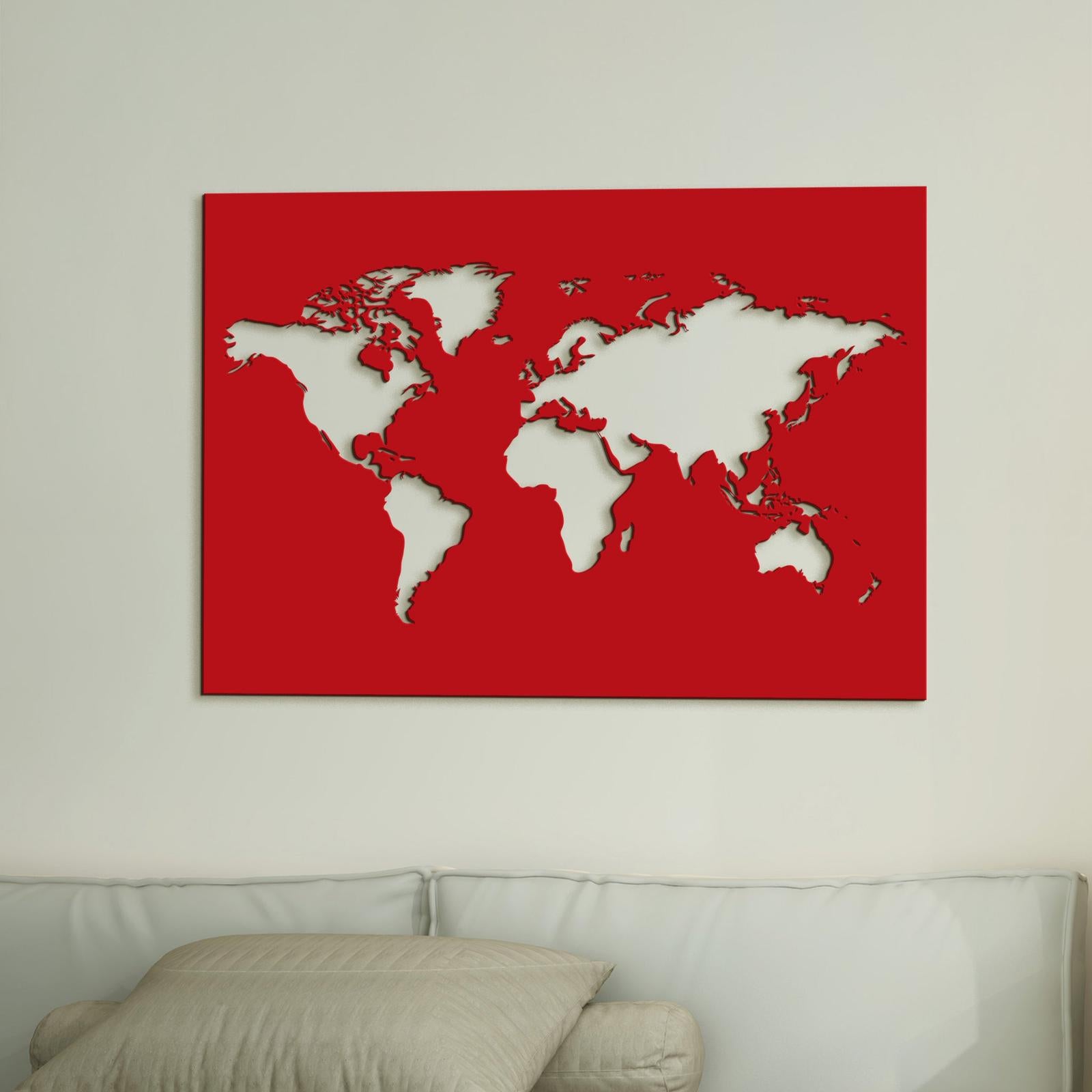 Drevený obraz na stenu Mapa sveta-DREVTEX