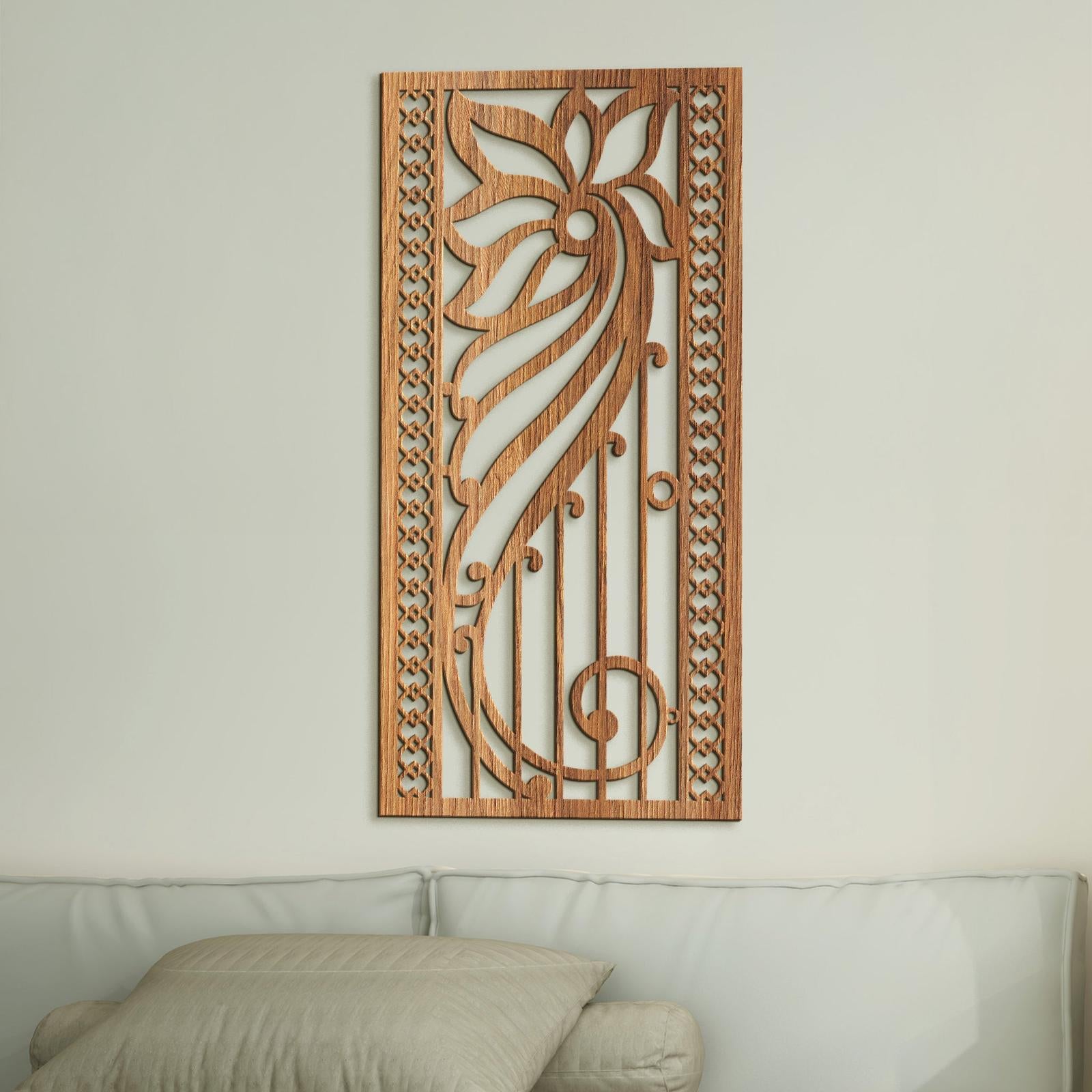 Kvetinova mandala na stenu-DREVTEX