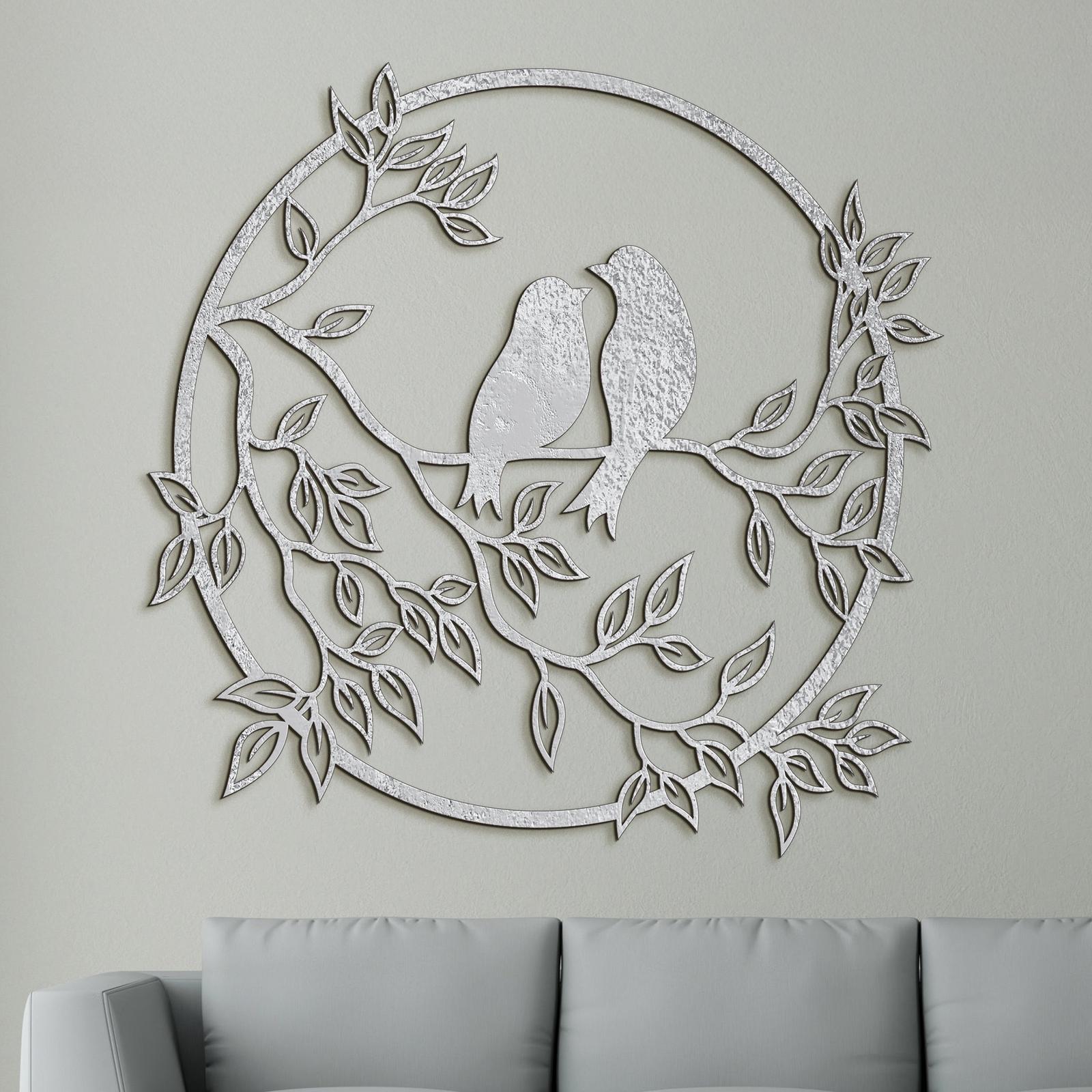 Drevený obraz štebot vtákov-DREVTEX