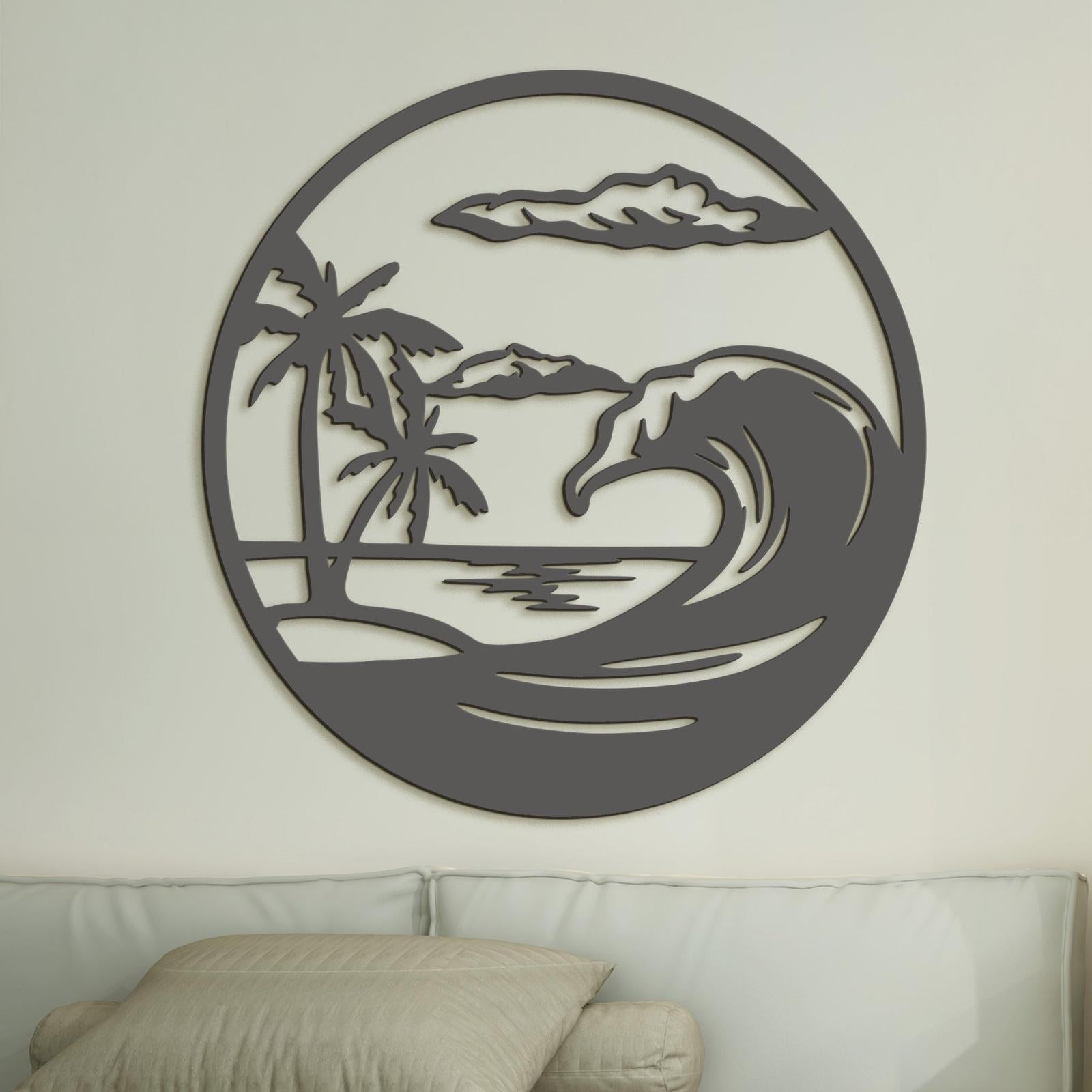 Drevený obraz na stenu pláž-DREVTEX