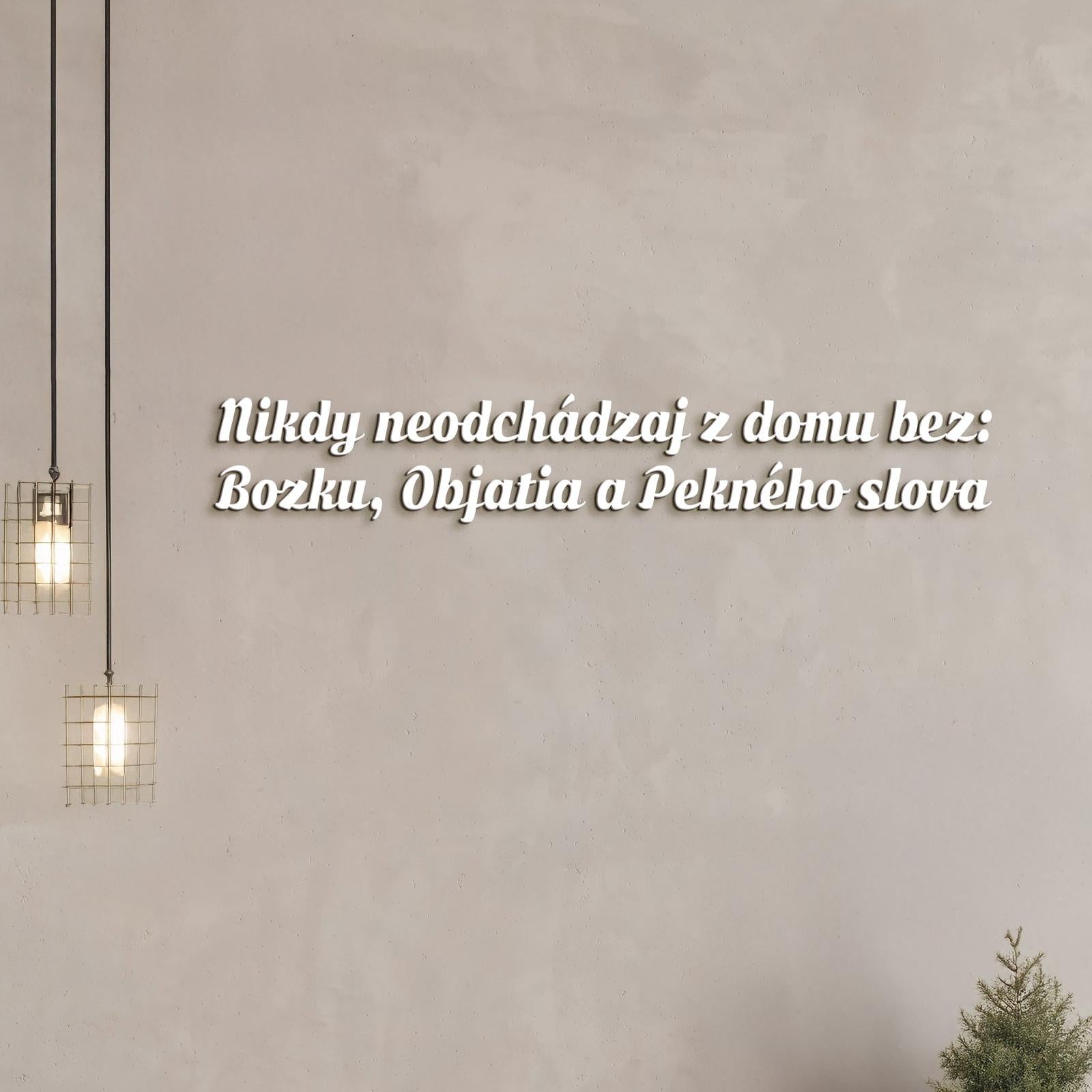 Drevený nápis pravidlá rodiny-DREVTEX