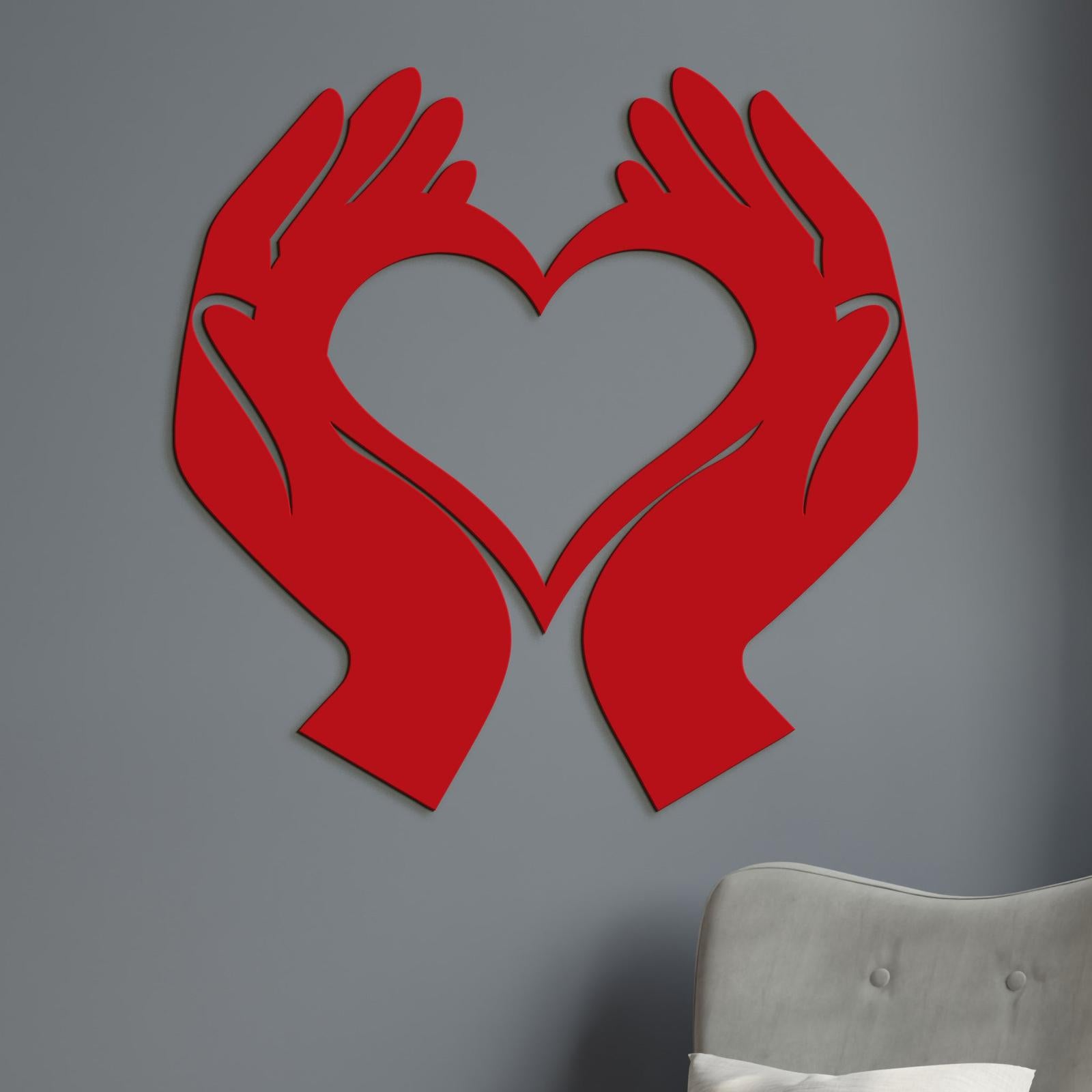 Obraz Srdce v dlaniach-DREVTEX