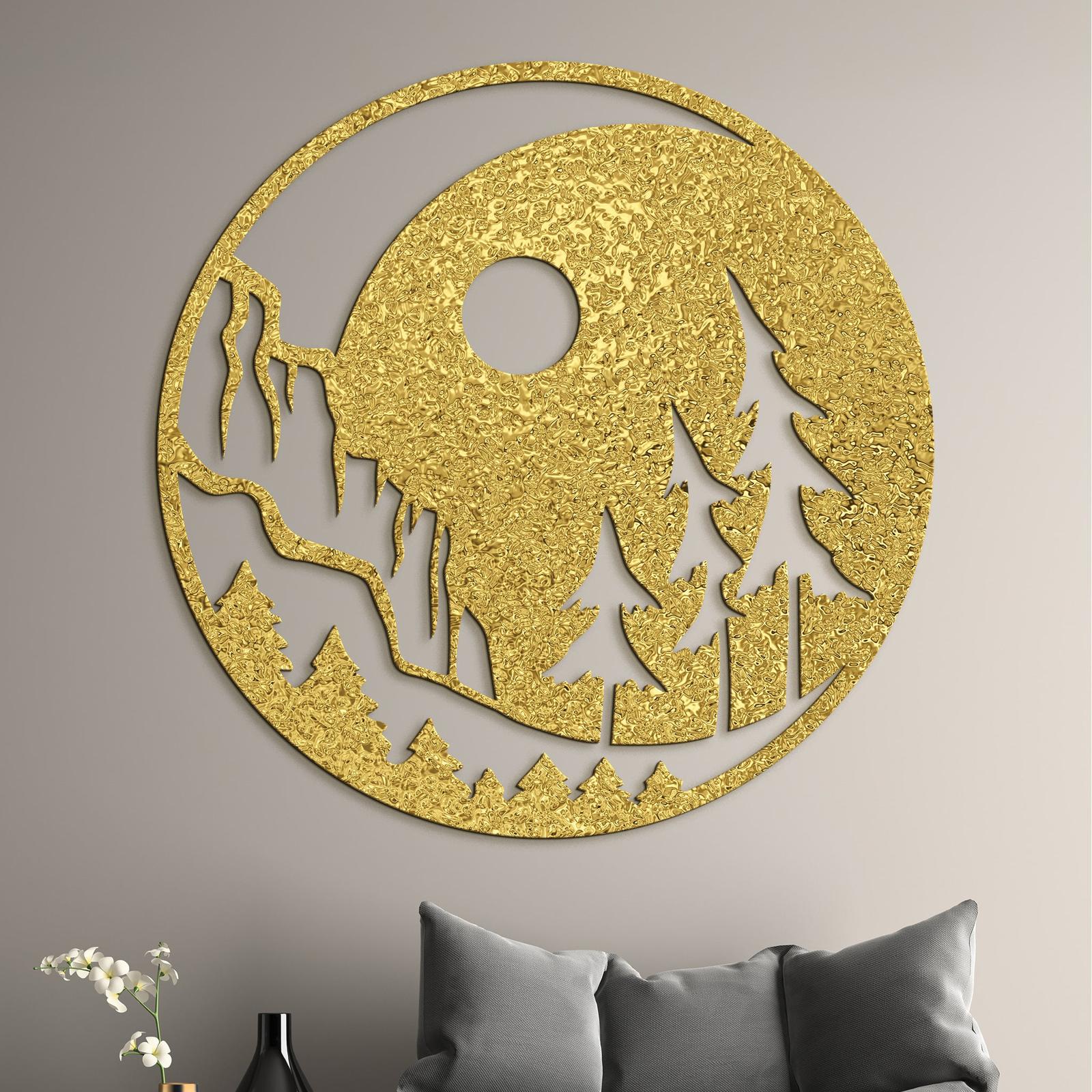 Drevený obraz nočná krajina-DREVTEX