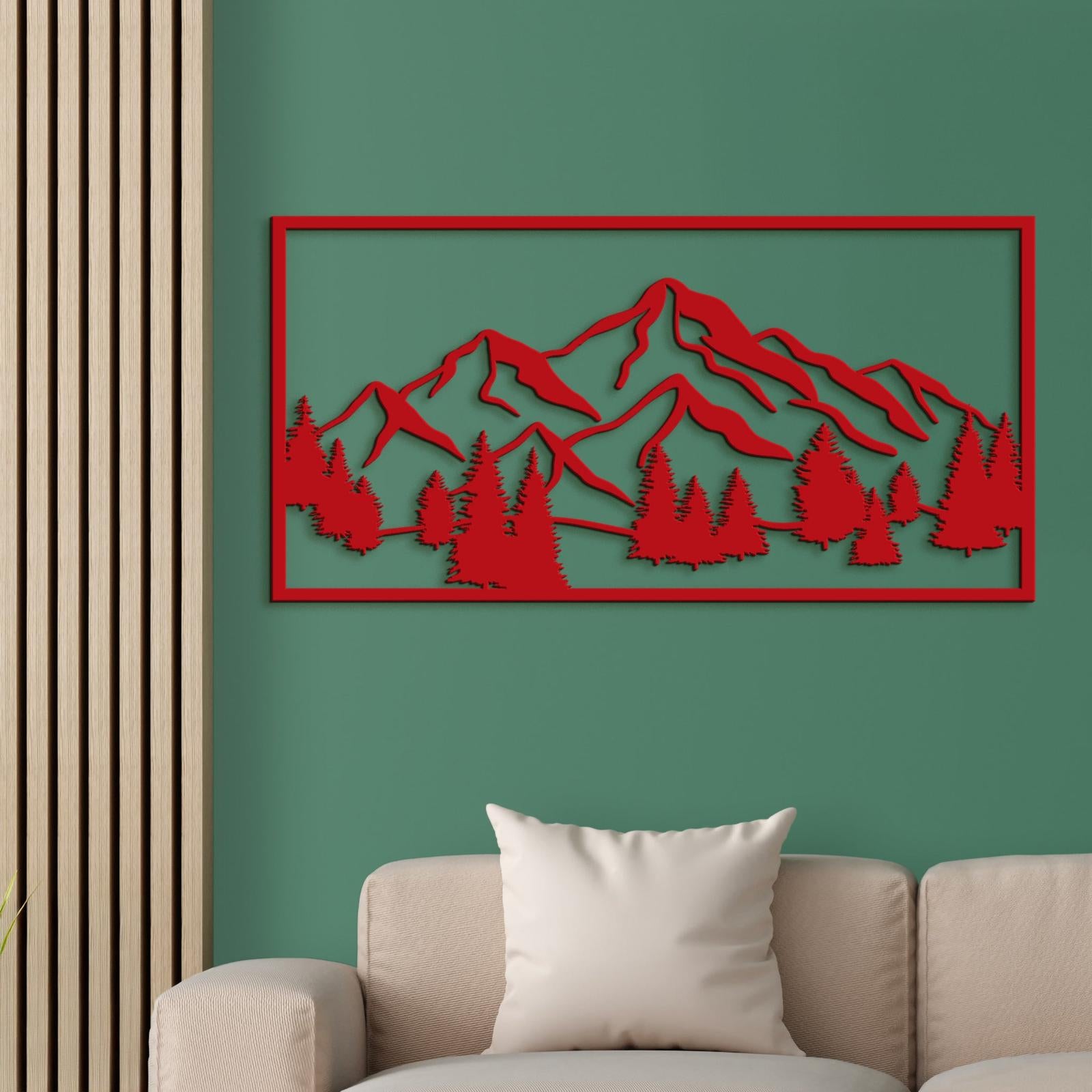 Drevený obraz Horská scenéria-DREVTEX