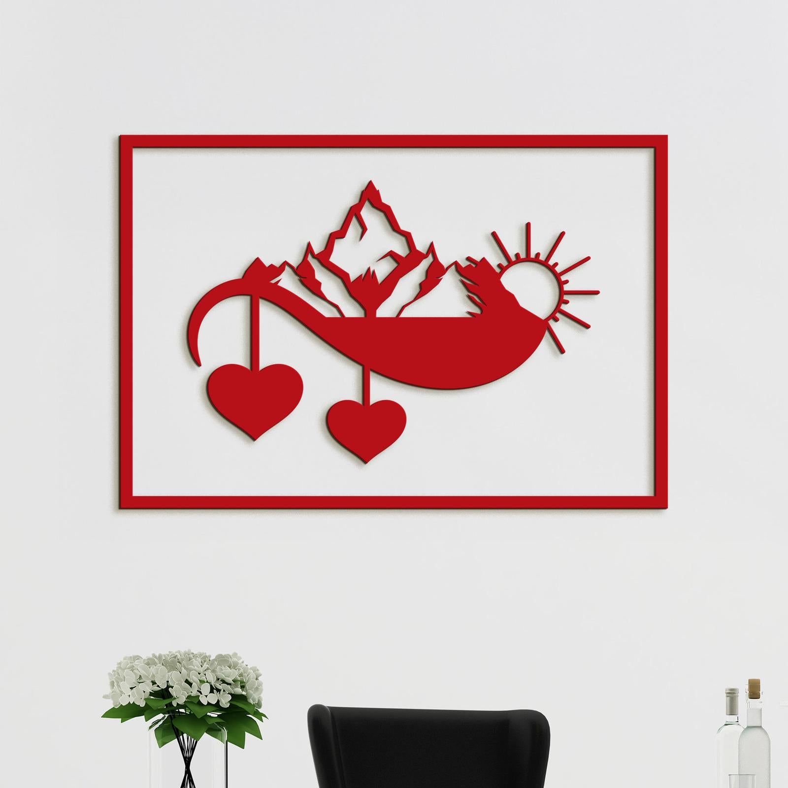 Drevený obraz na stenu Západ slnka-DREVTEX