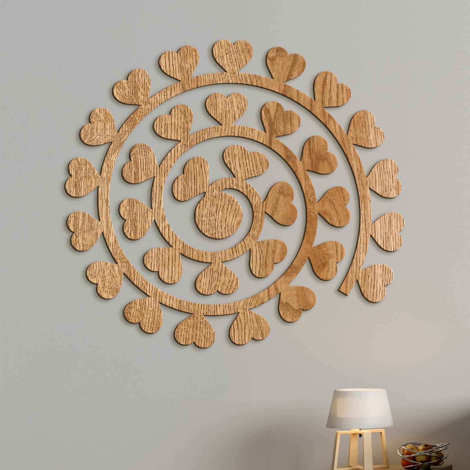 Obraz na stenu Spirala zo srdc-DREVTEX