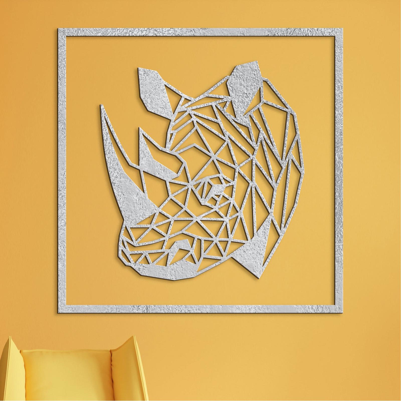 Drevený obraz Nosorožec-DREVTEX