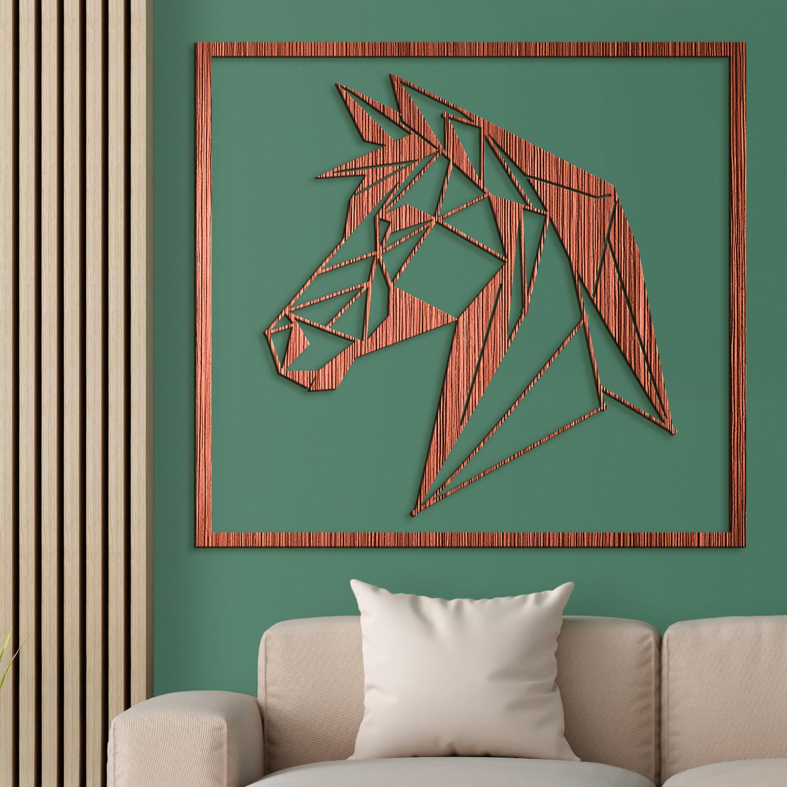 Drevený obraz silueta koňa-DREVTEX