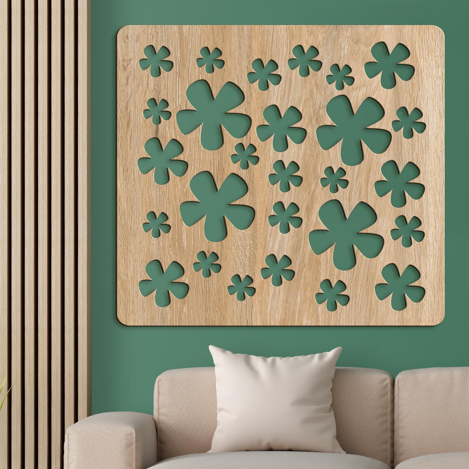 Drevená dekorácia Kvietky-DREVTEX