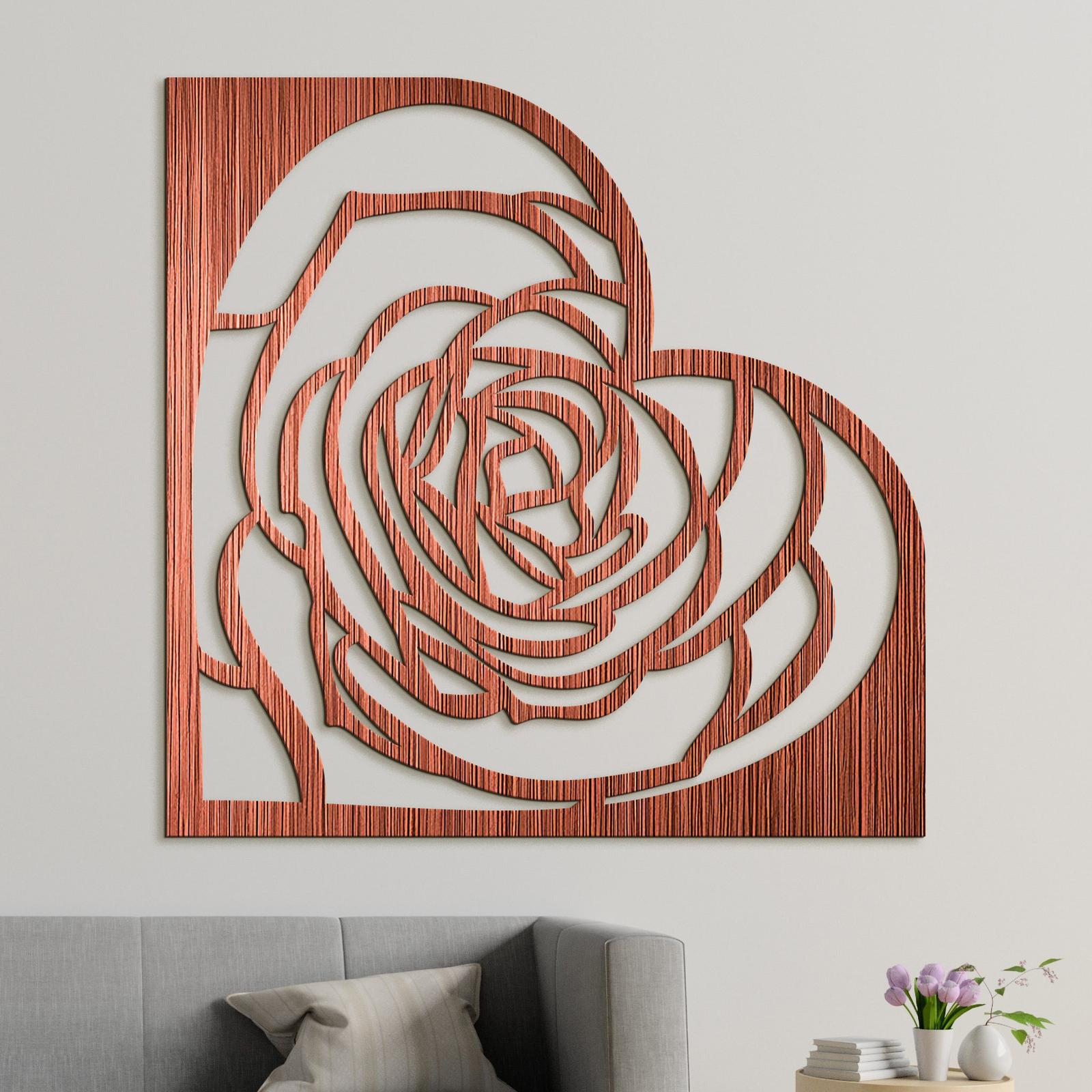 Dekoracia na stenu Rose-DREVTEX