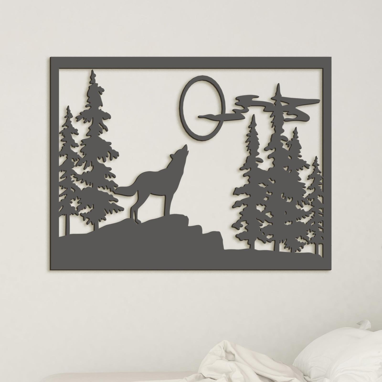 Dreveny obraz na stenu VLK-DREVTEX