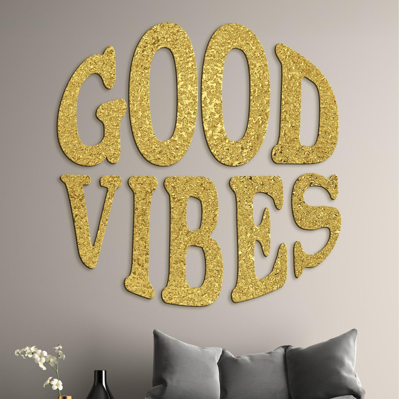 Drevený nápis GOOD VIBES-DREVTEX