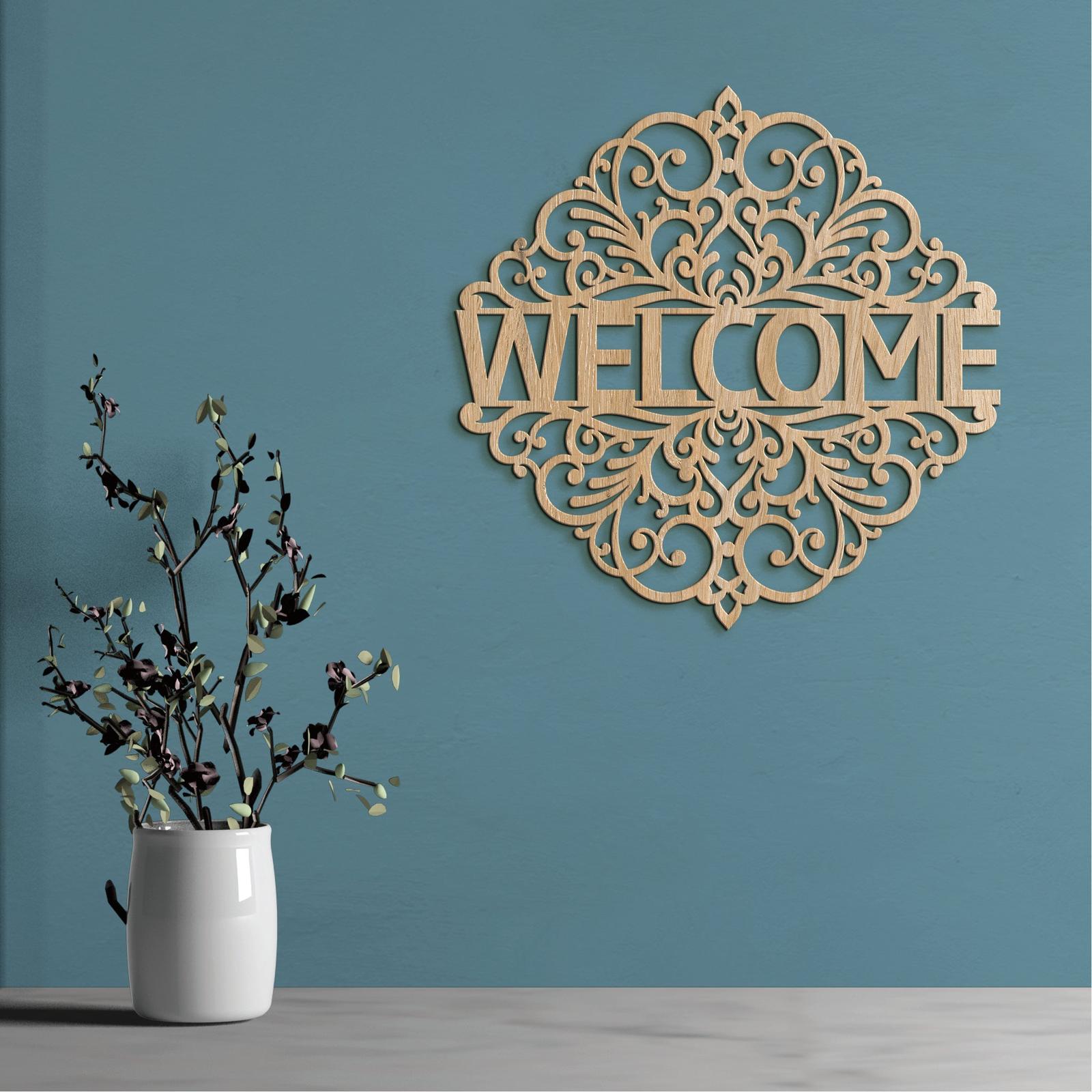 Drevený nápis WELCOME-DREVTEX