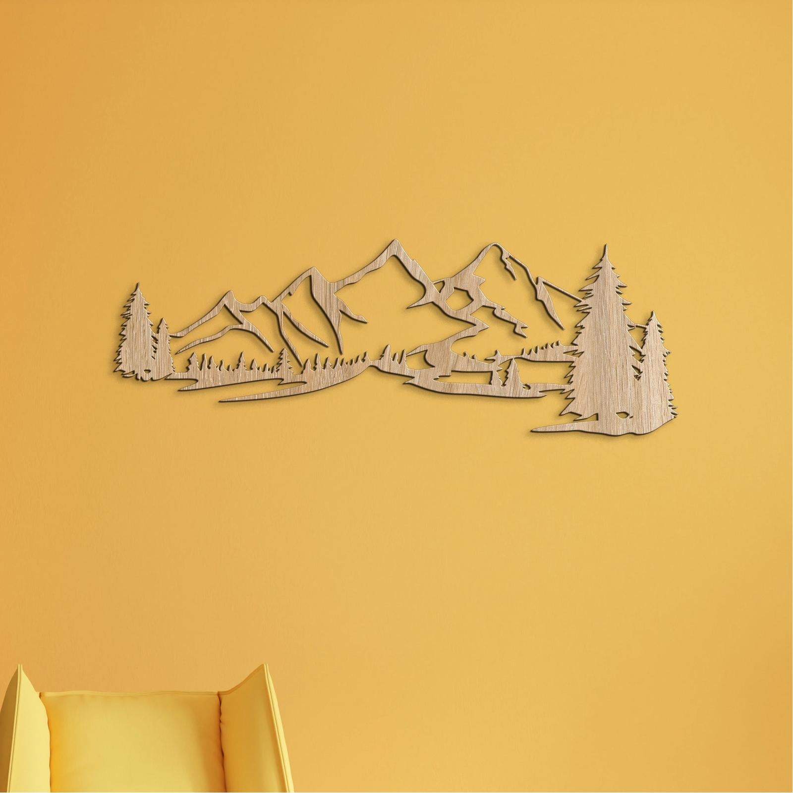 Drevená dekorácia na stenu HORY-DREVTEX