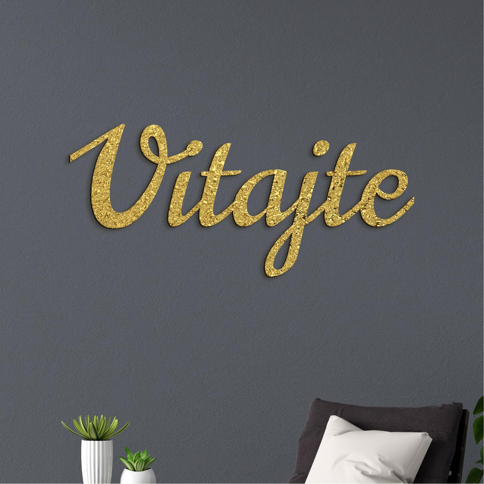 Drevený nápis na stenu Vitajte-DREVTEX