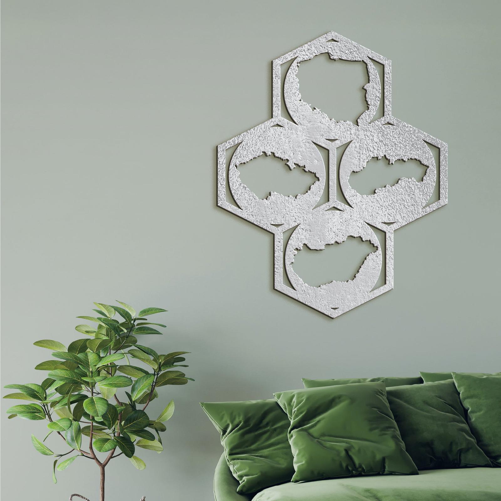 Drevený obraz na stenu Mapy-DREVTEX