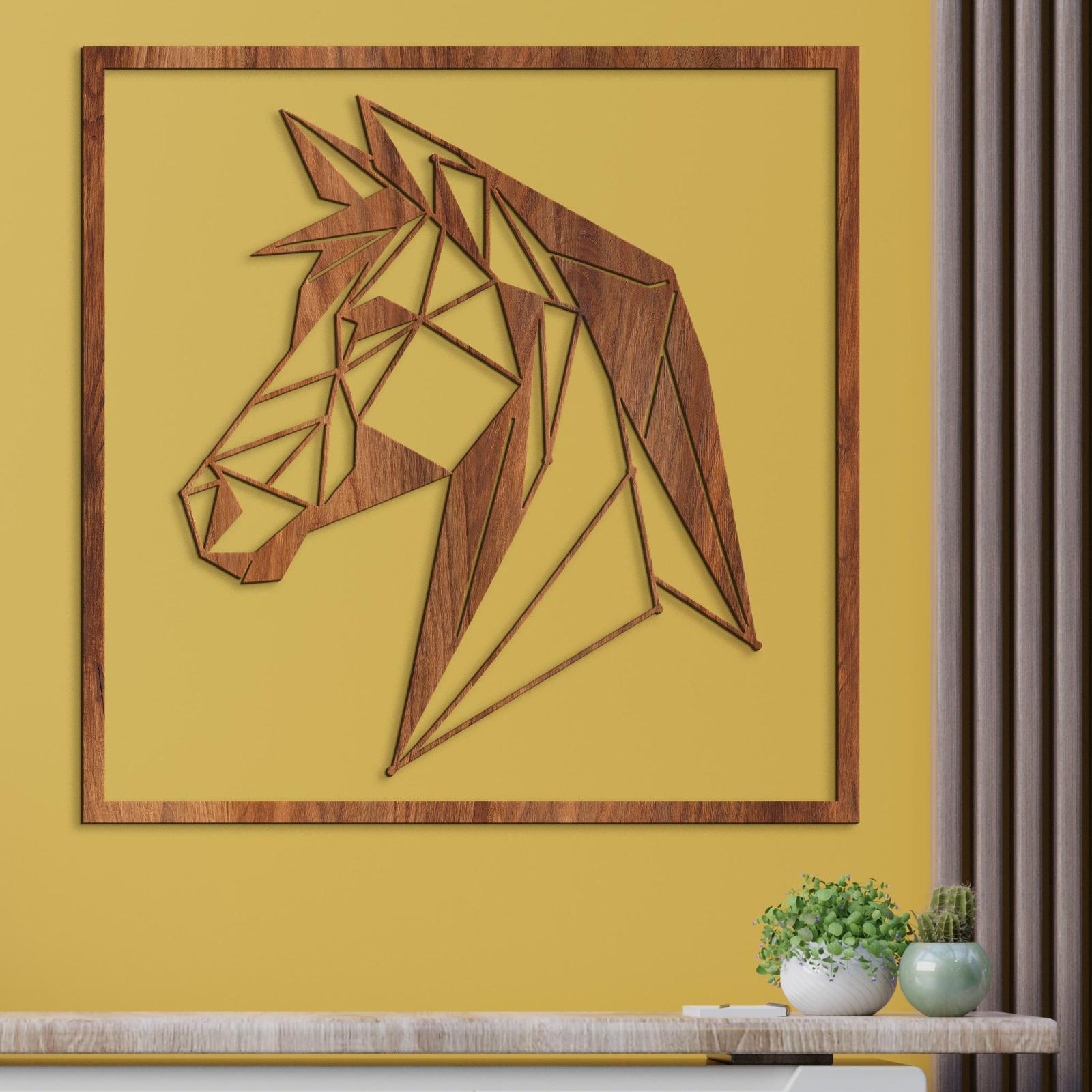 Drevený obraz silueta koňa-DREVTEX