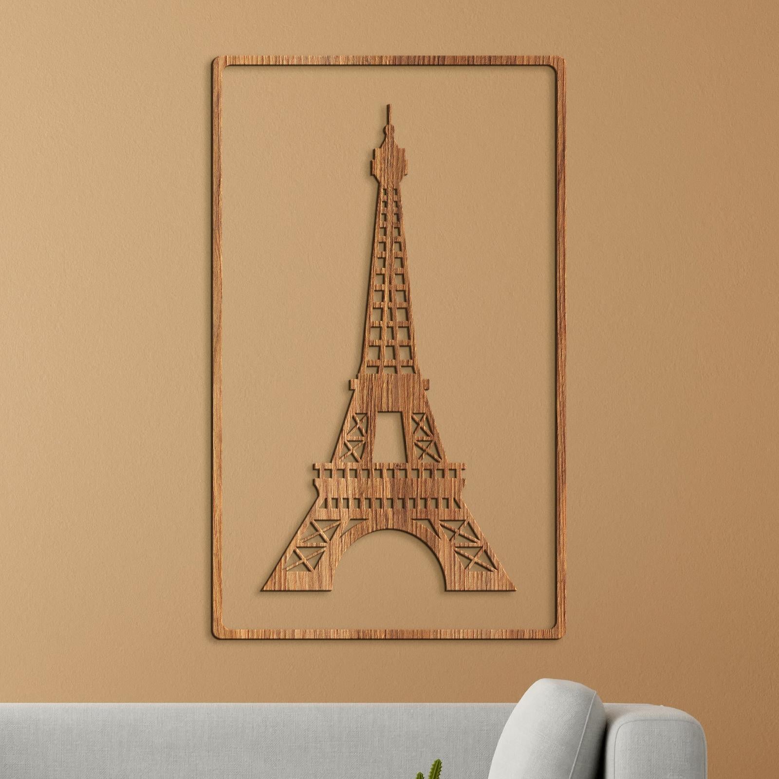 Drevený obraz Eiffelova veža-DREVTEX