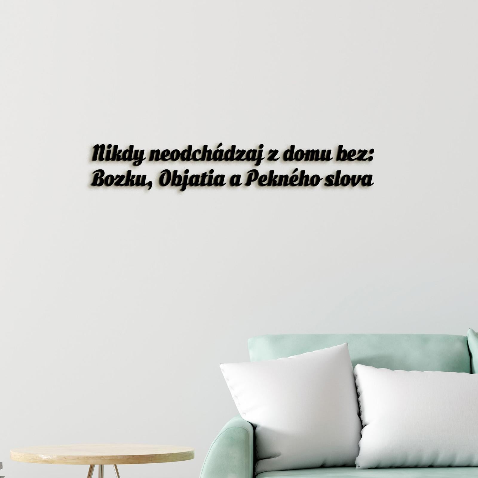 Drevený nápis pravidlá rodiny-DREVTEX