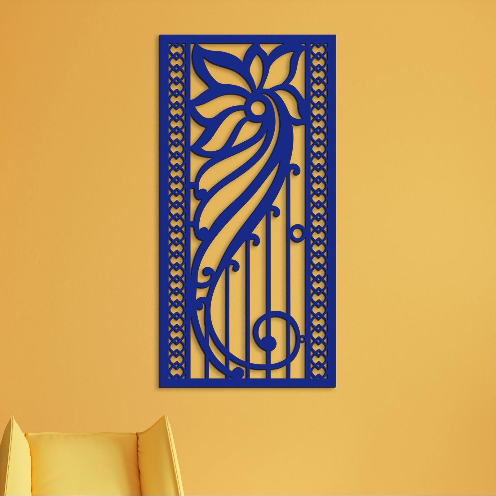 Drevená kvetinová mandala na stenu-DREVTEX