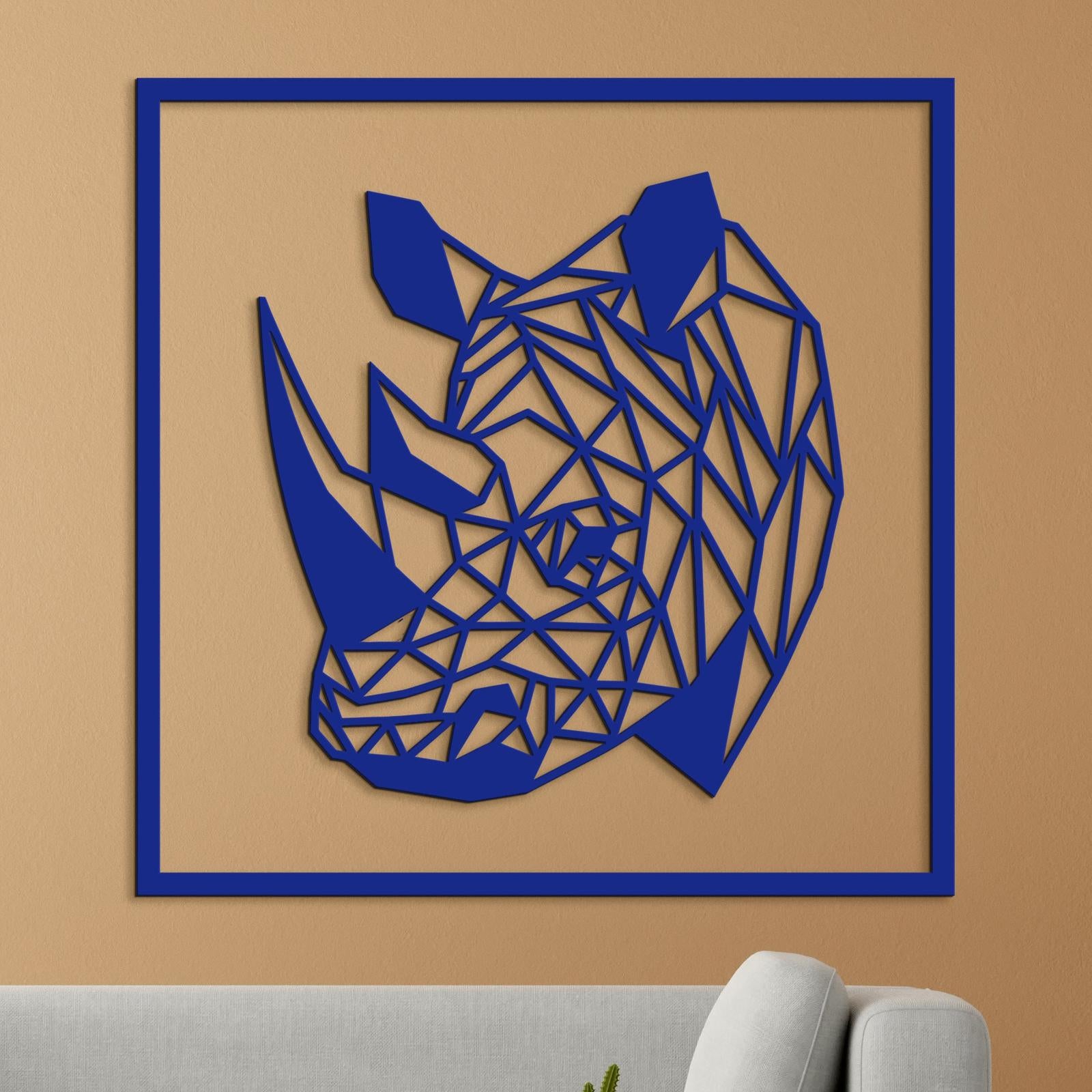 Drevený obraz Nosorožec-DREVTEX