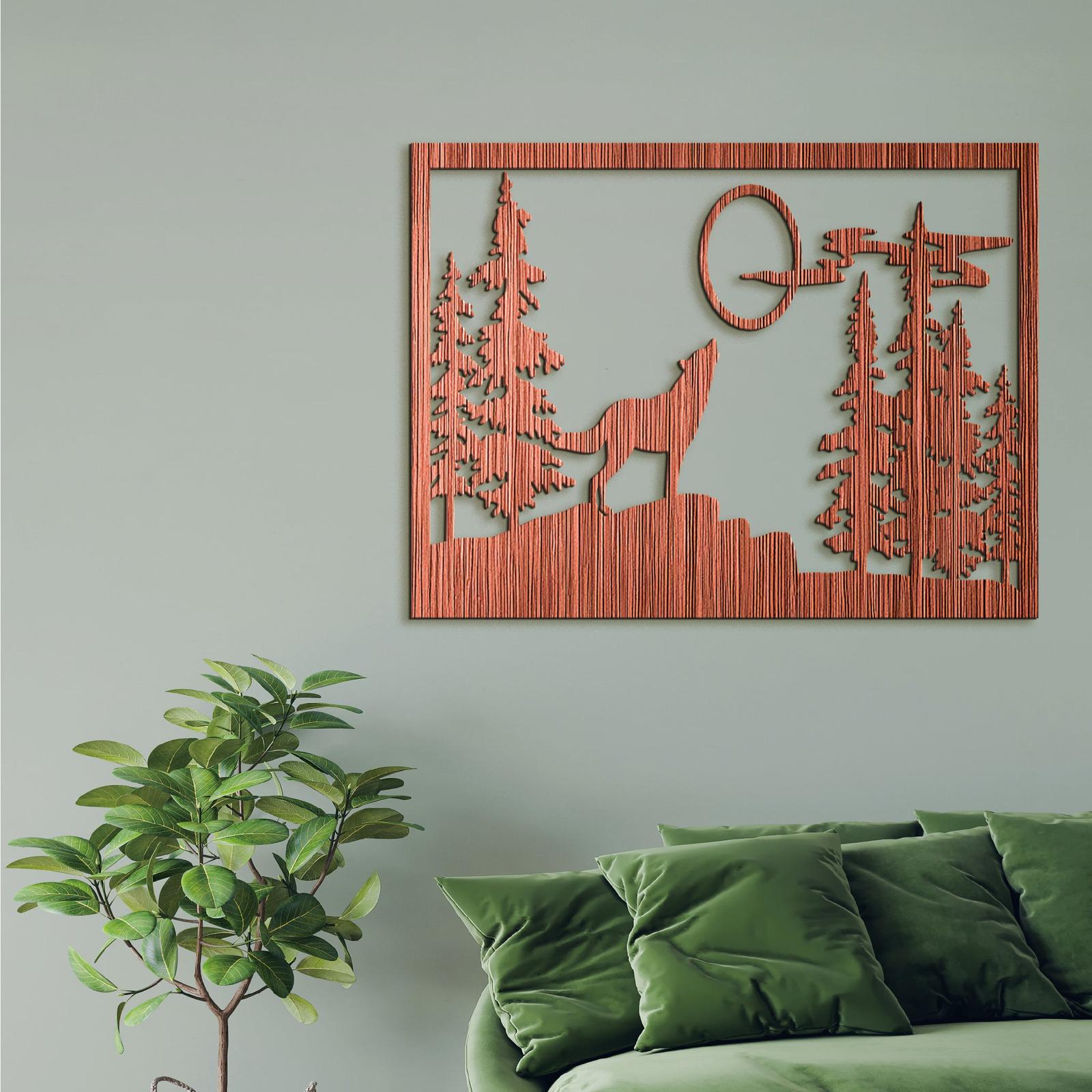 Dreveny obraz na stenu VLK-DREVTEX