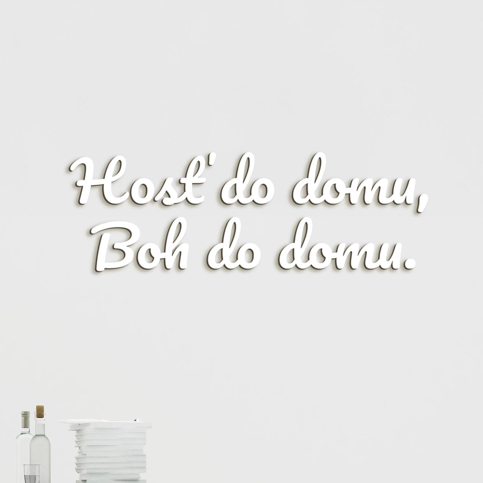 Citát na stenu Hosť do domu, Boh do domu-DREVTEX