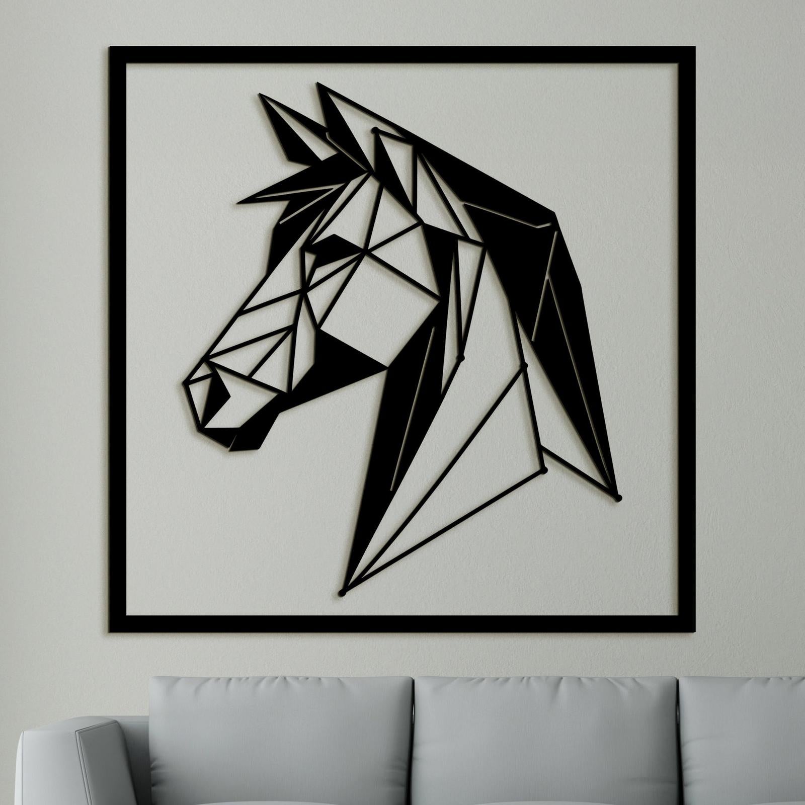 Drevený obraz silueta koňa-DREVTEX