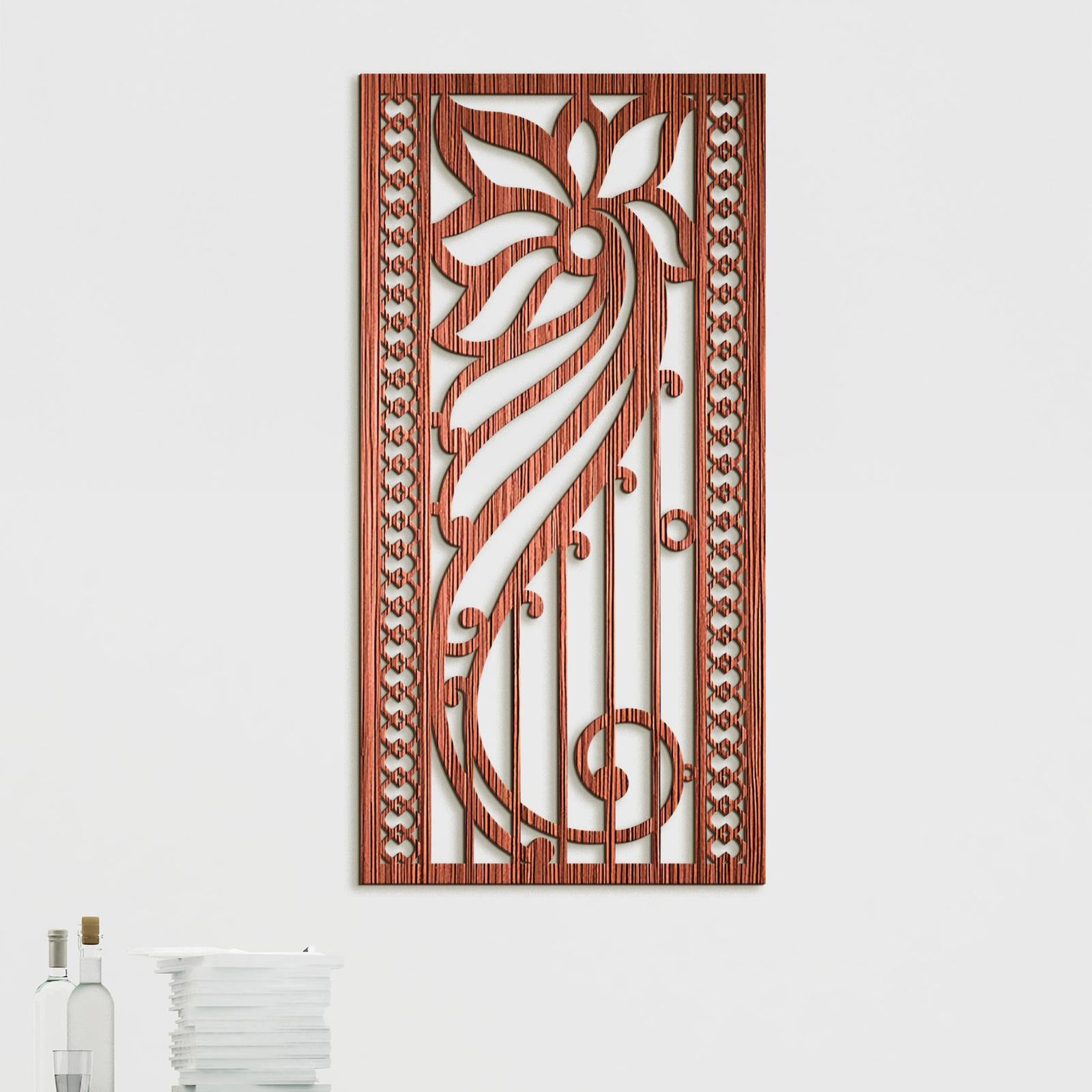 Kvetinova mandala na stenu-DREVTEX