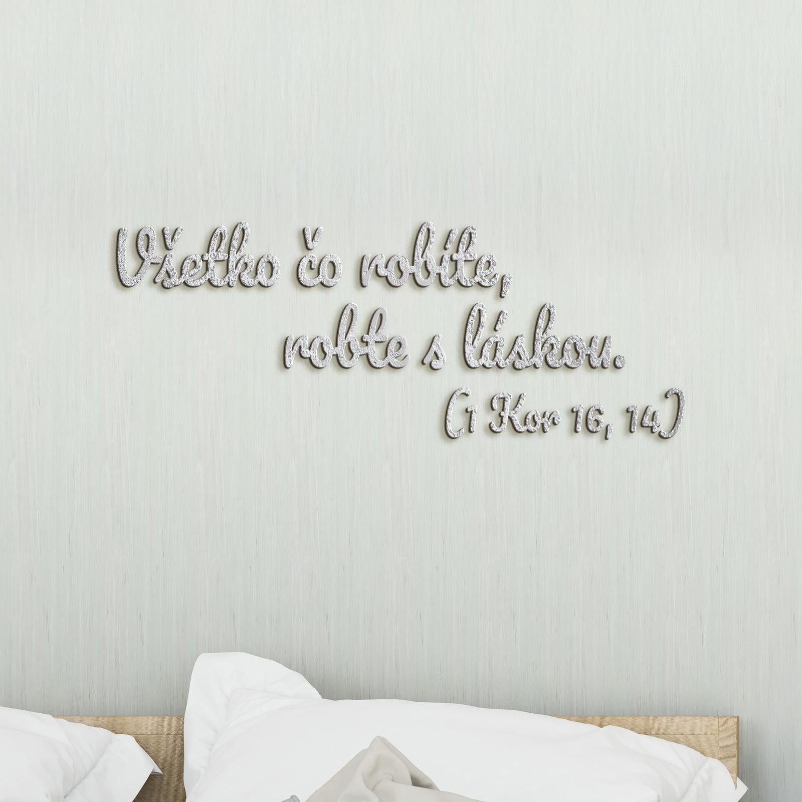 Drevený citát Všetko čo robíte, robte s láskou-DREVTEX