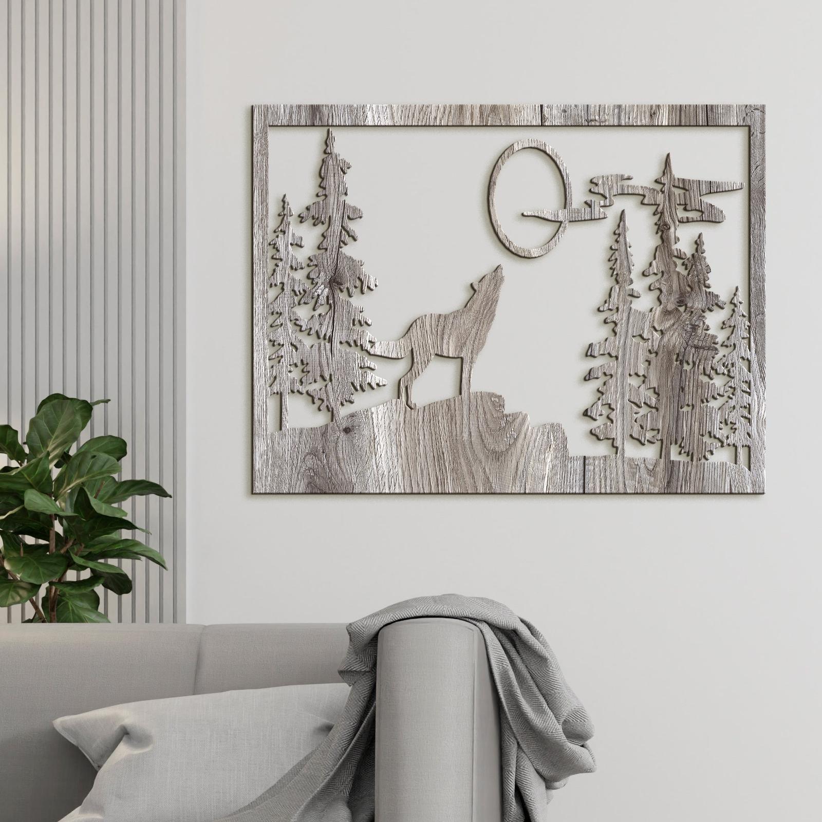 Dreveny obraz na stenu VLK-DREVTEX