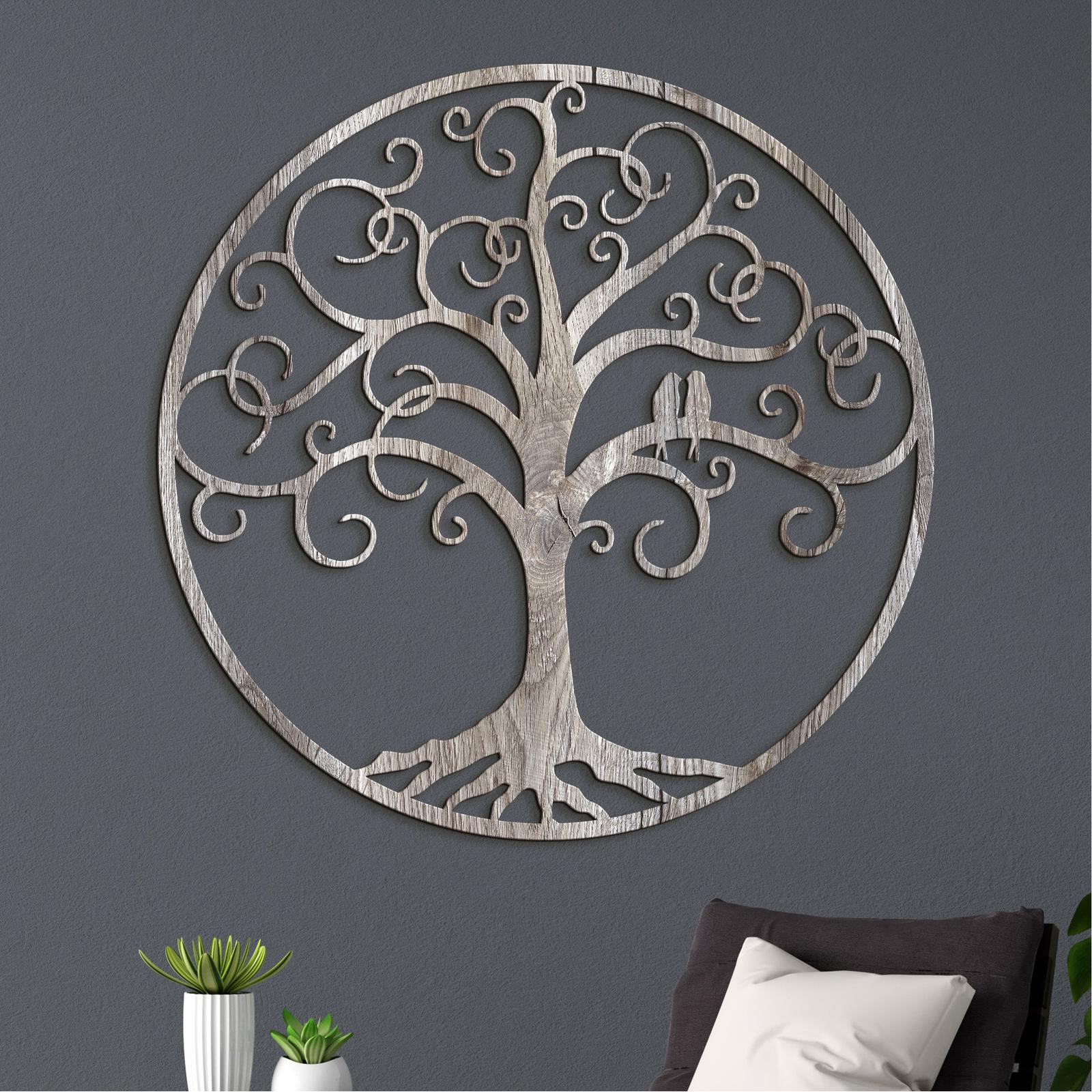 Strom života zaľúbení vtáci-DREVTEX