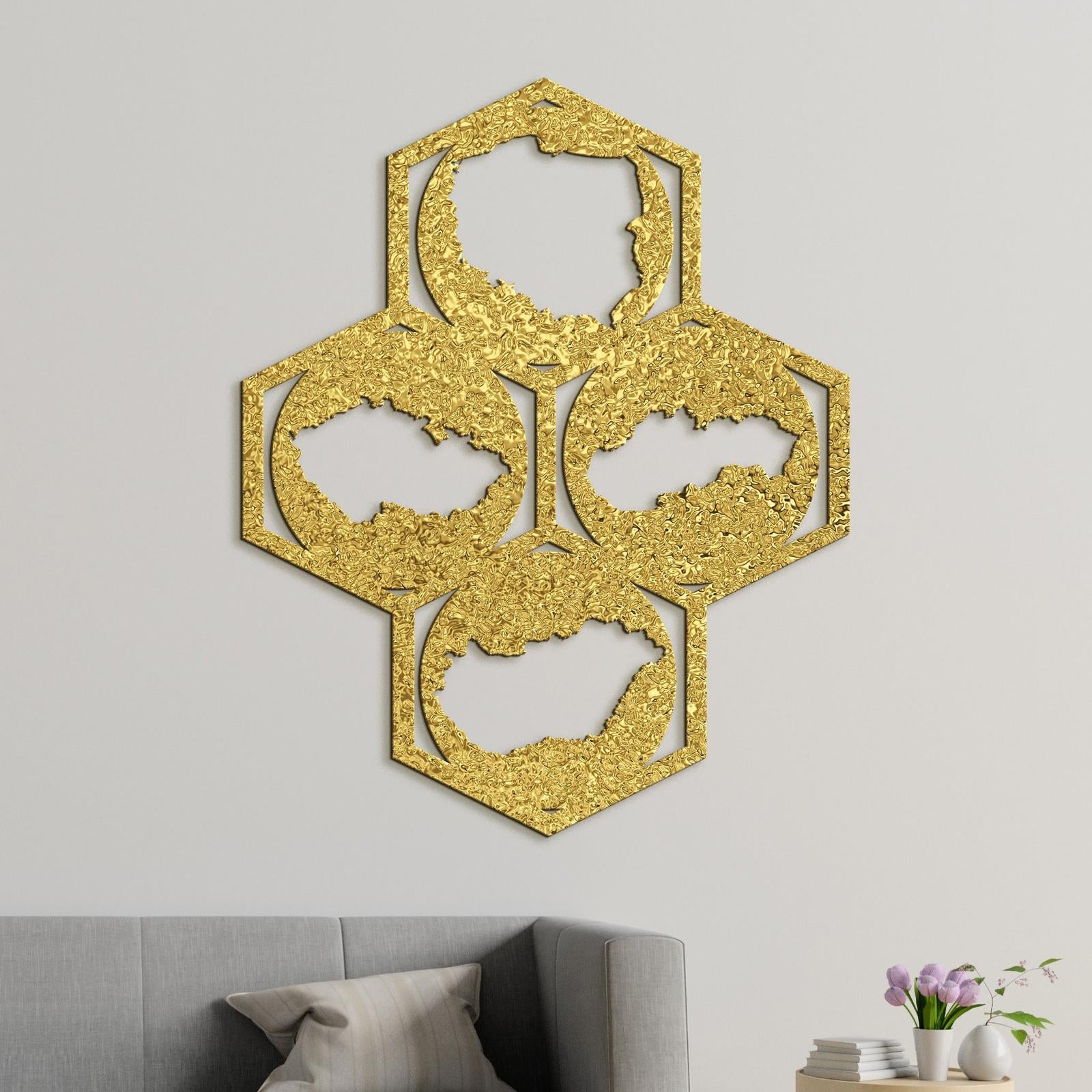 Drevený obraz na stenu Mapy-DREVTEX