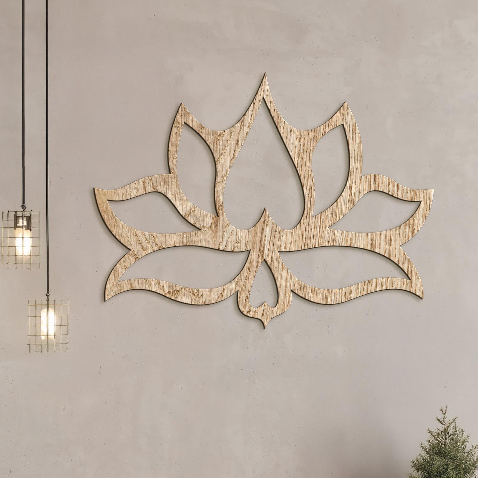 Drevený obraz na stenu Kvet LOTOS-DREVTEX