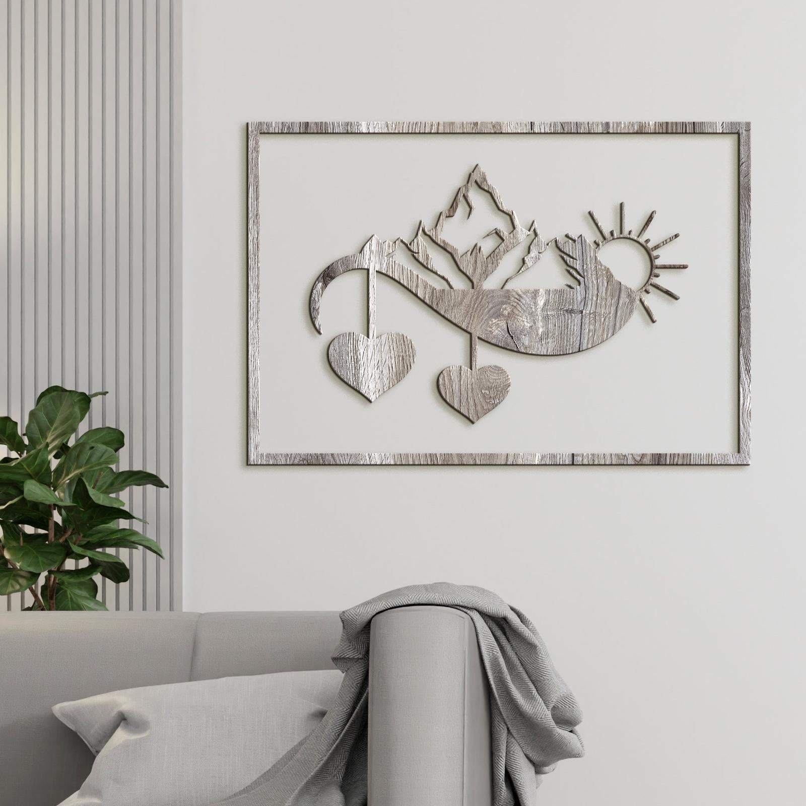 Drevený obraz na stenu Západ slnka-DREVTEX