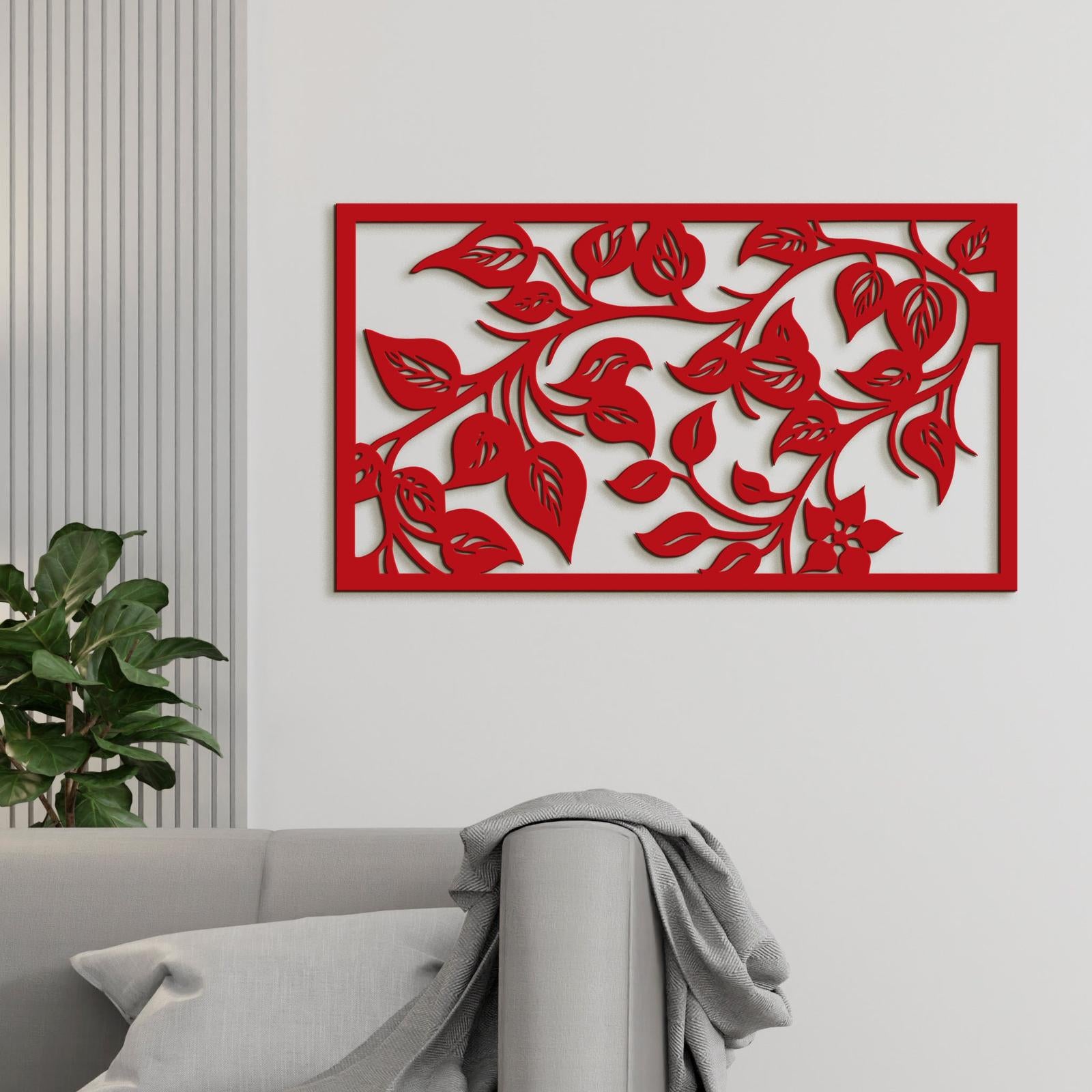 Drevený obraz na stenu Lístie-DREVTEX