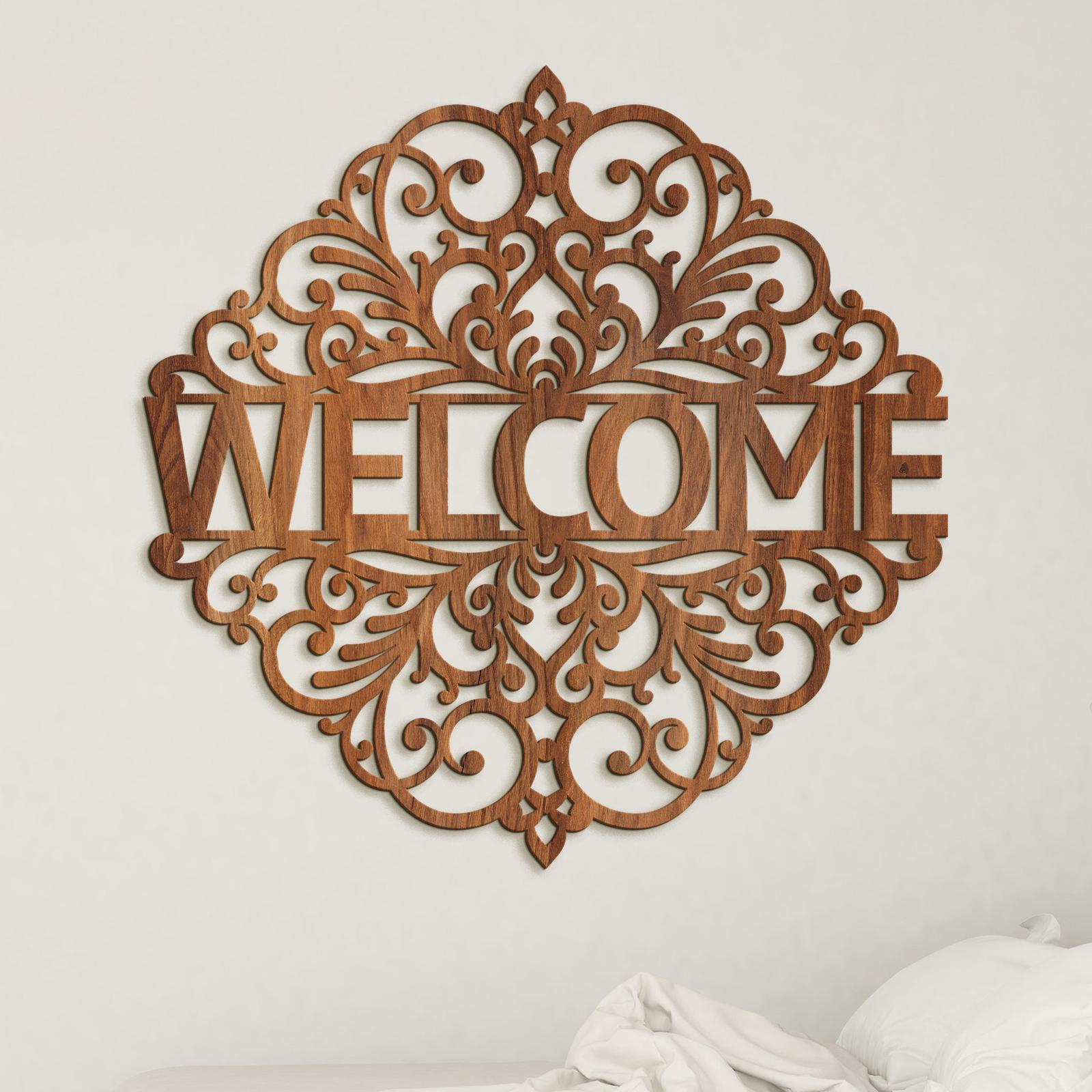 Drevený nápis WELCOME-DREVTEX