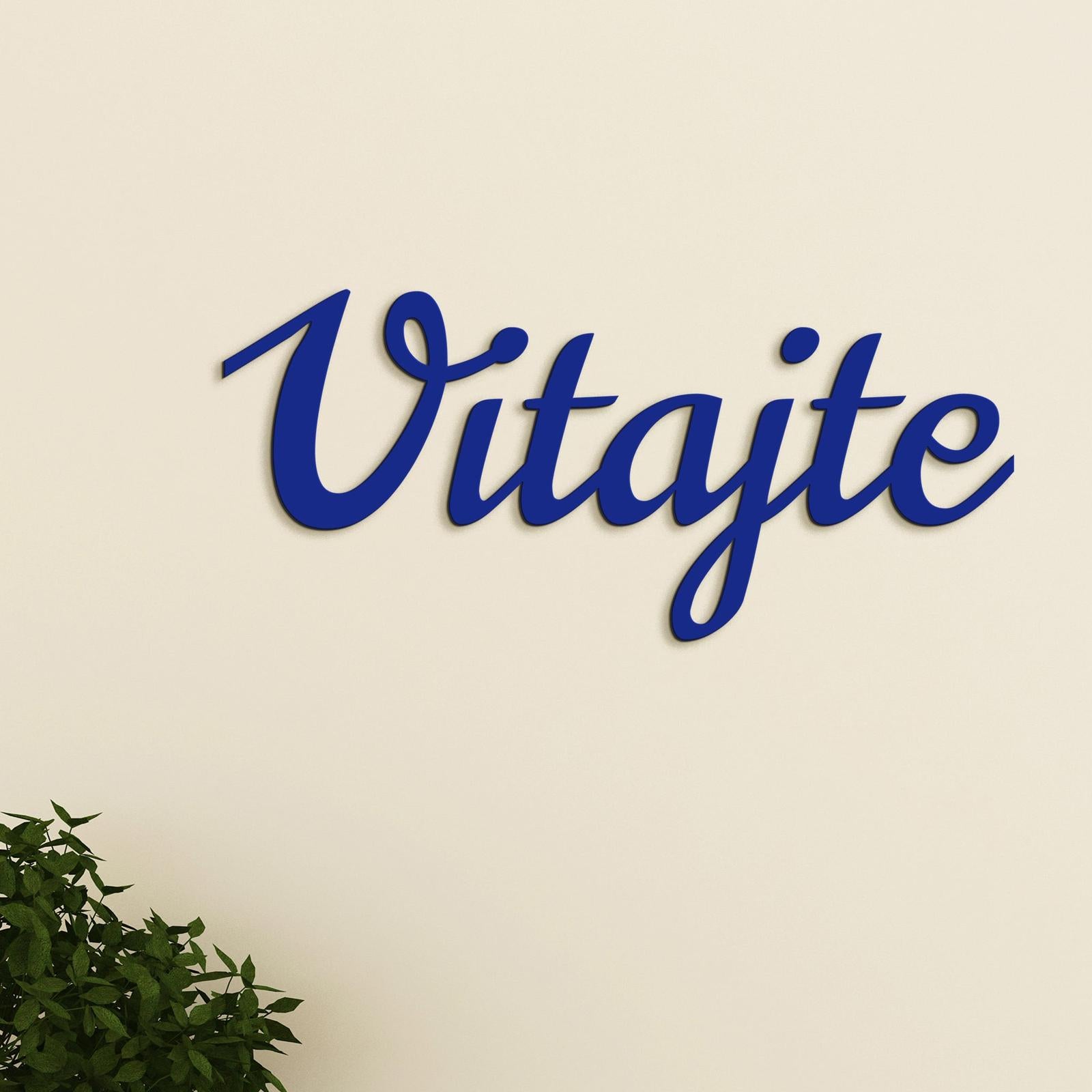 Drevený nápis na stenu Vitajte-DREVTEX