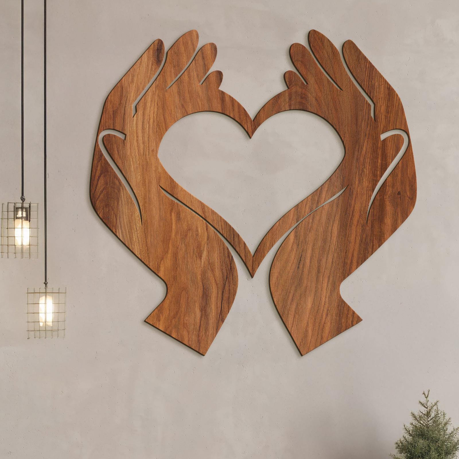 Obraz Srdce v dlaniach-DREVTEX