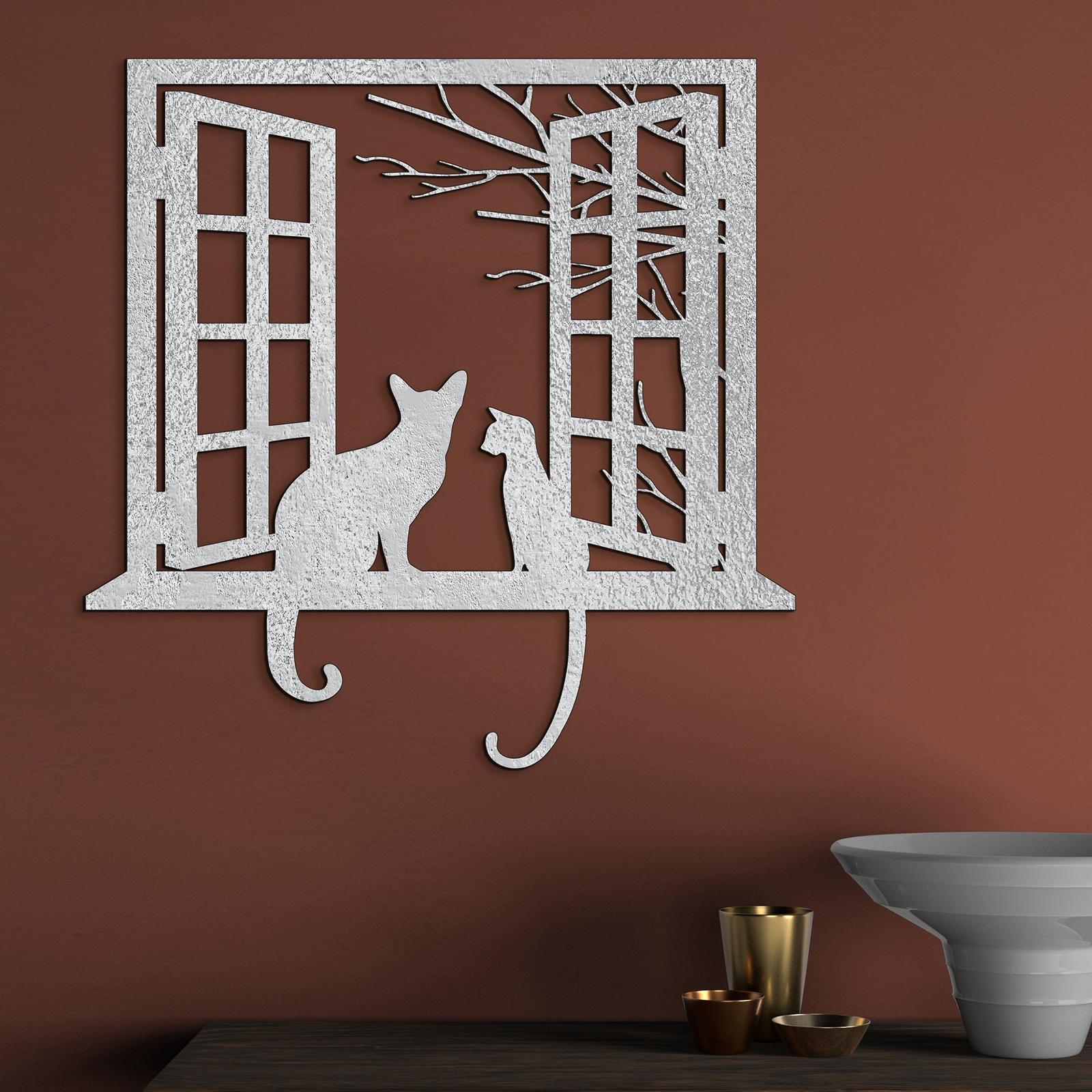 Drevena dekoracia macky-DREVTEX