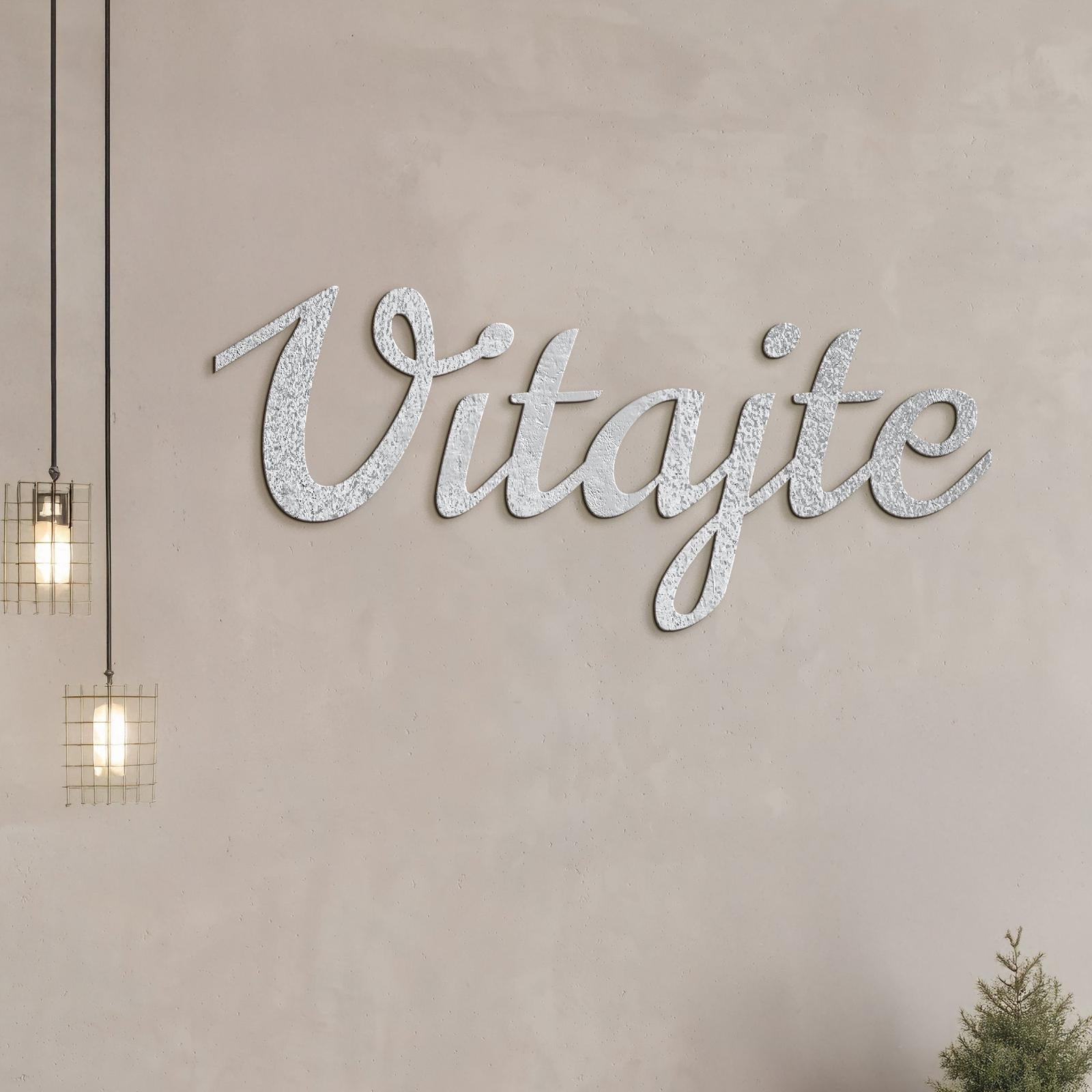 Drevený nápis na stenu Vitajte-DREVTEX