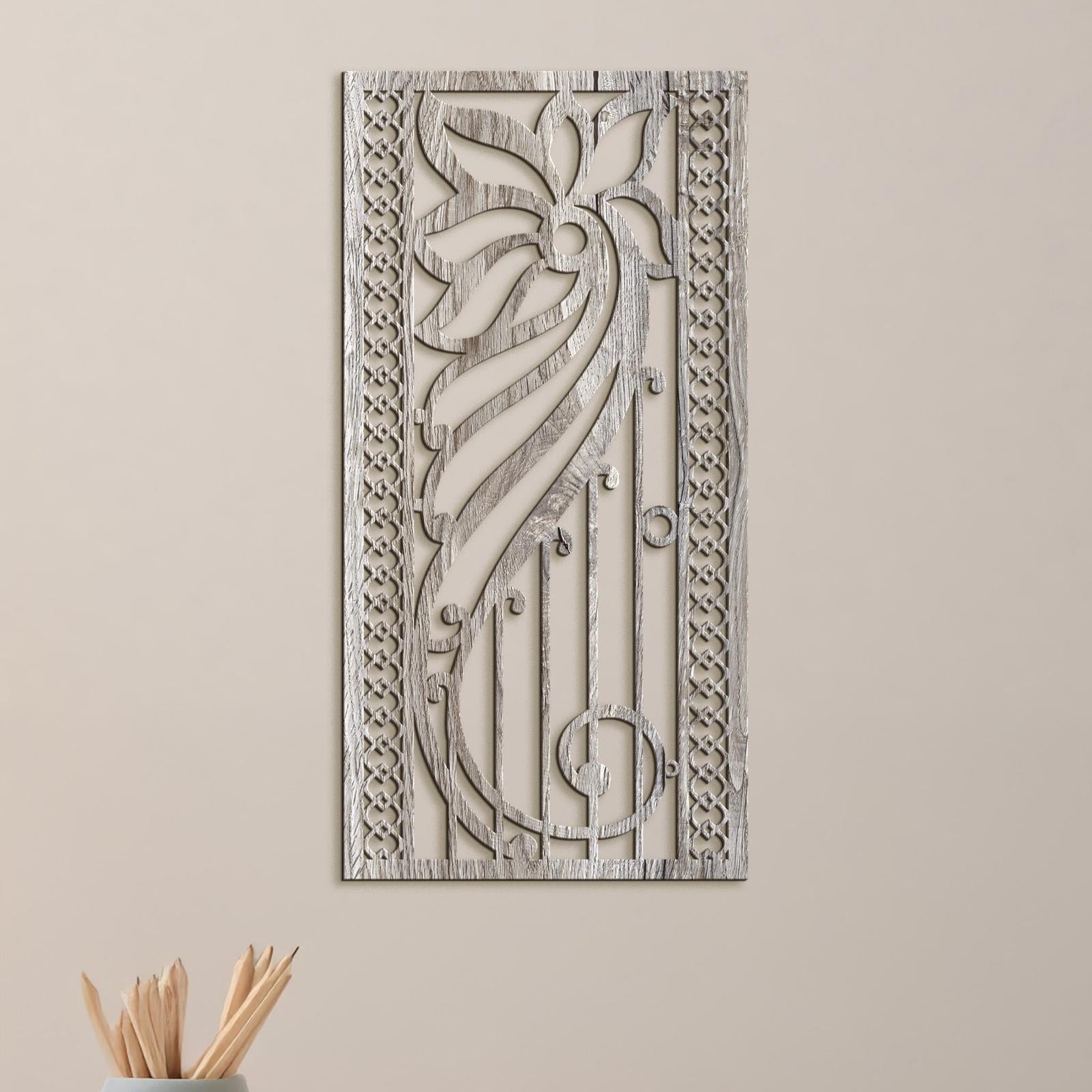 Kvetinova mandala na stenu-DREVTEX